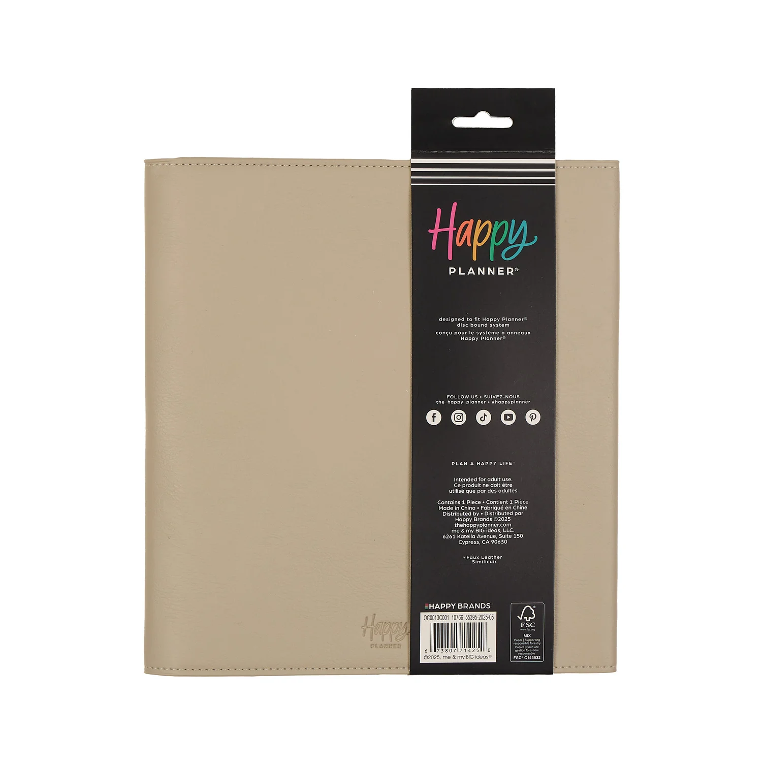 Taupe Vegan Leather - Deluxe Classic Planner Folio - Image 11