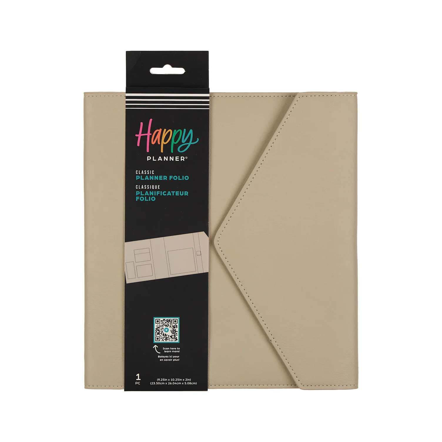 Taupe Vegan Leather - Deluxe Classic Planner Folio - Image 8
