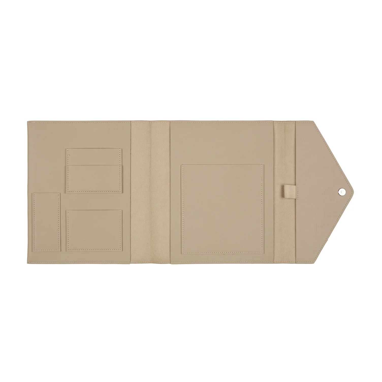 Taupe Vegan Leather - Deluxe Classic Planner Folio - Image 9