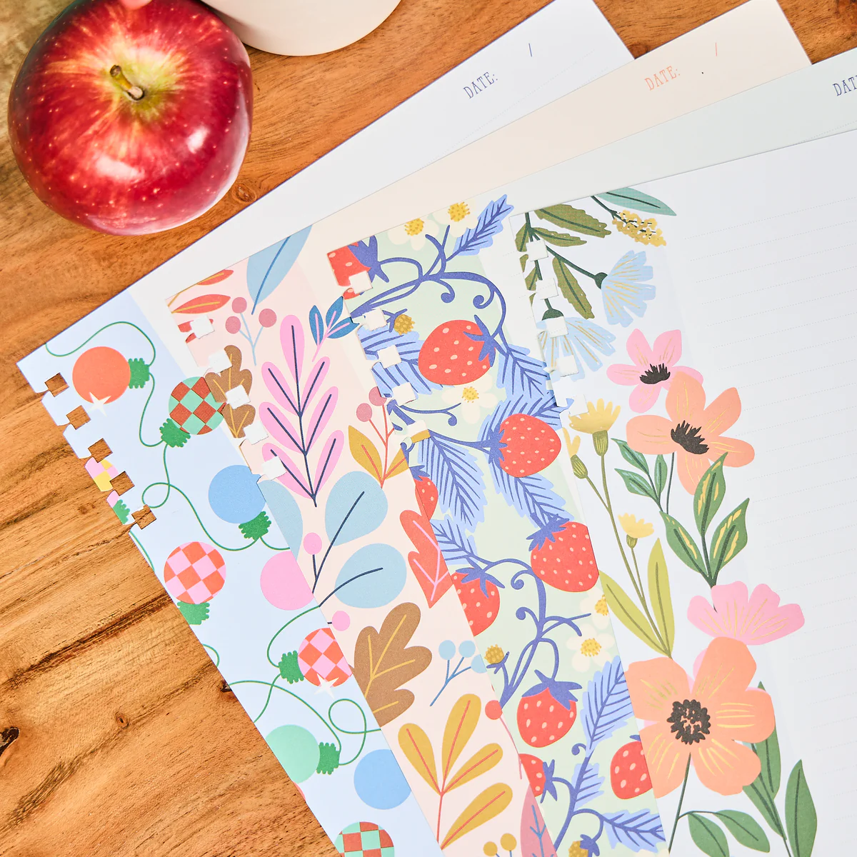Teaching Seasons - Dotted Lined + Dot Grid Customizable Spiral Big Filler Paper - 40 Sheets - Image 2
