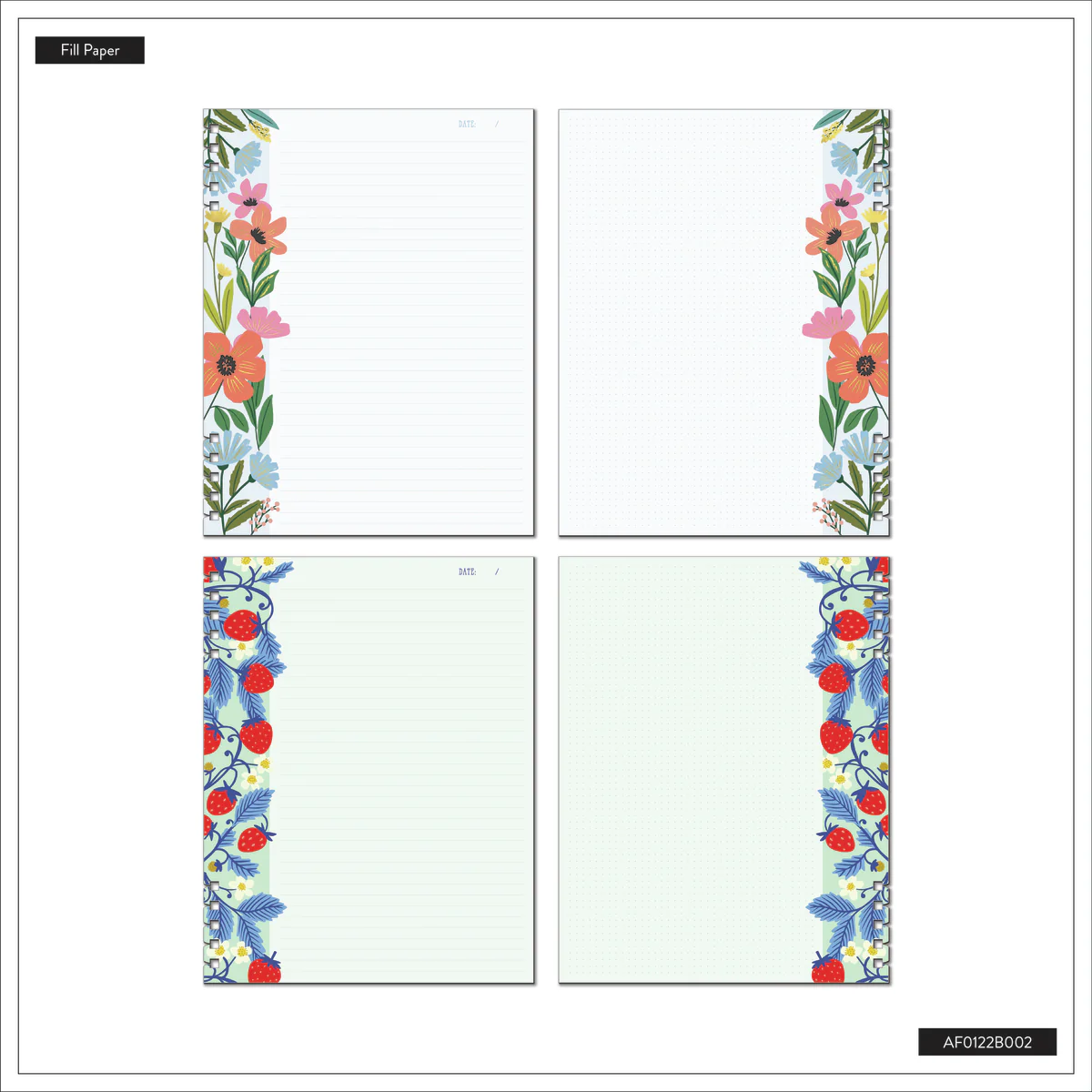 Teaching Seasons - Dotted Lined + Dot Grid Customizable Spiral Big Filler Paper - 40 Sheets - Image 8
