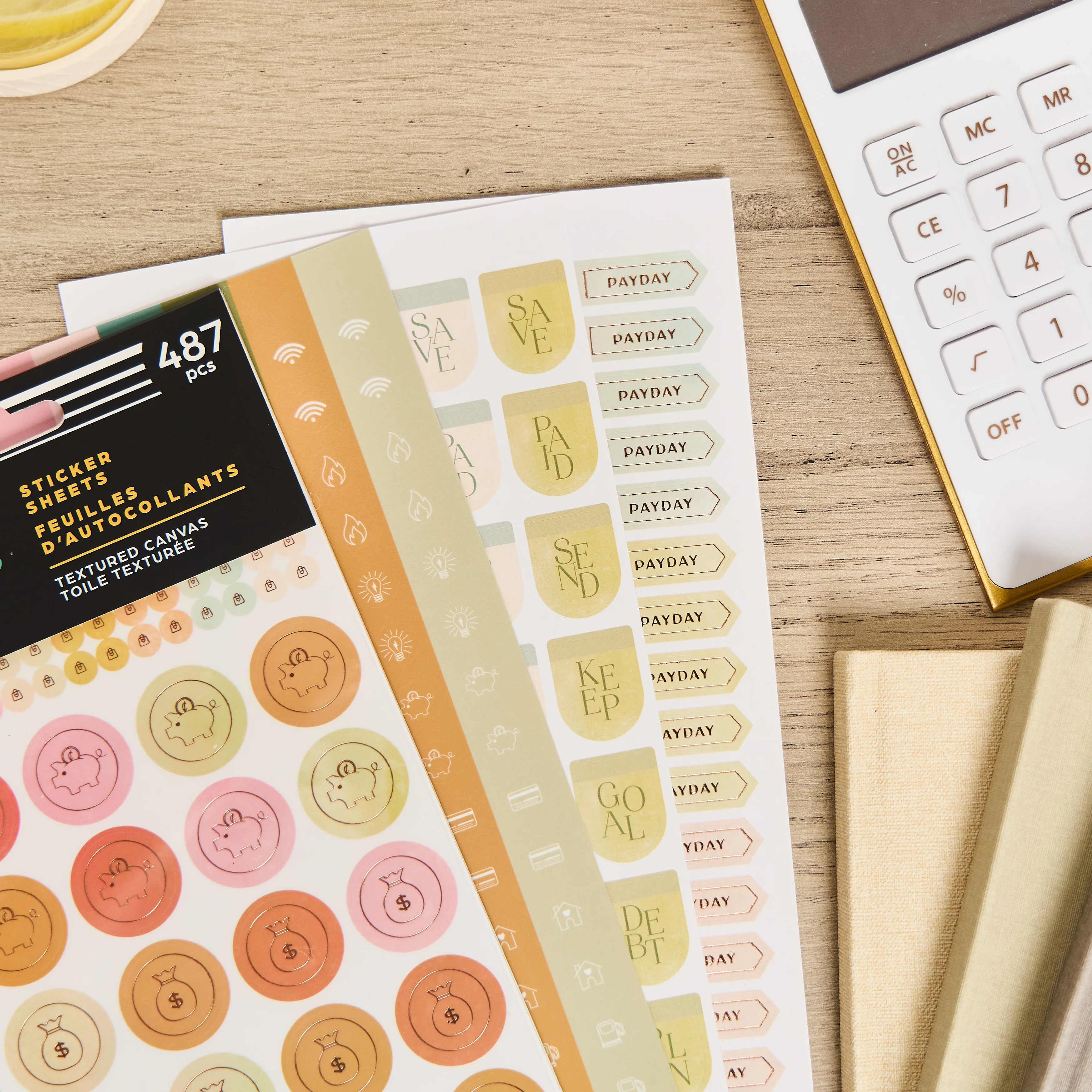 Textured Canvas Budget - 10 Sticker Sheets - Image 3