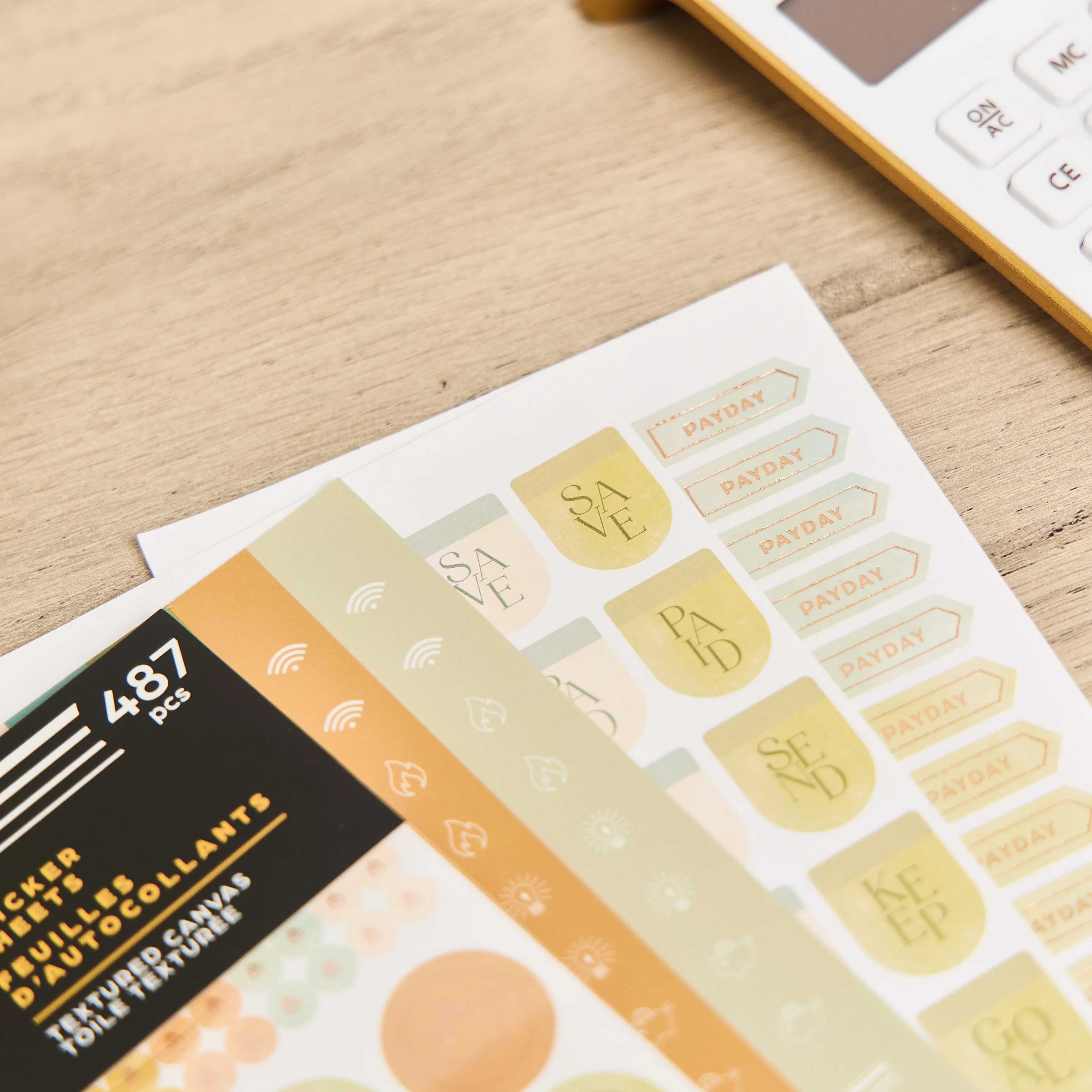 Textured Canvas Budget - 10 Sticker Sheets - Image 5