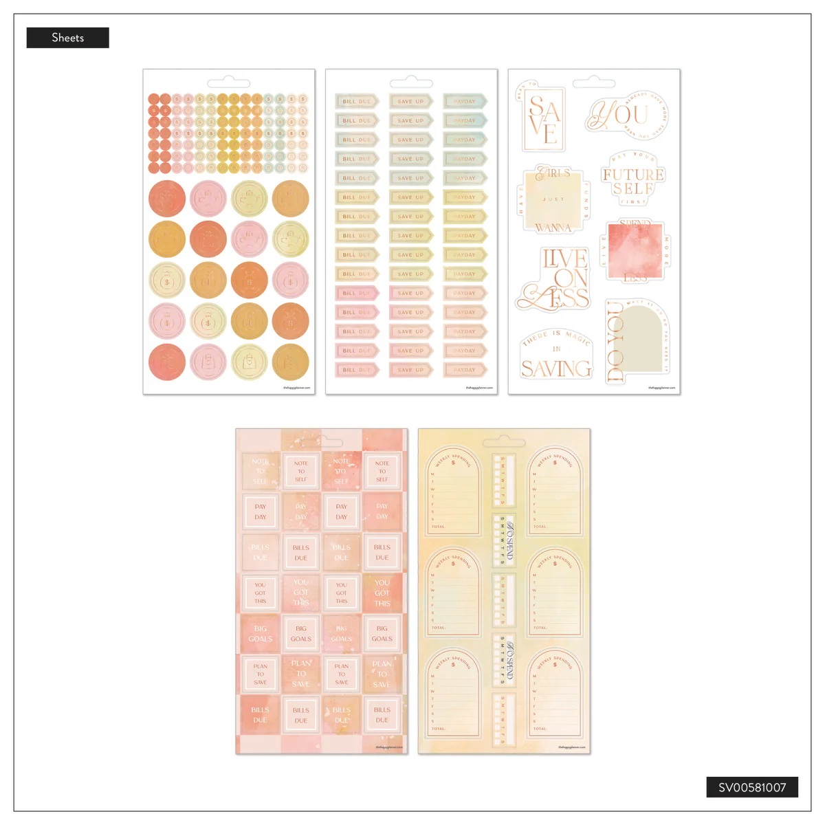Textured Canvas Budget - 10 Sticker Sheets - Image 7