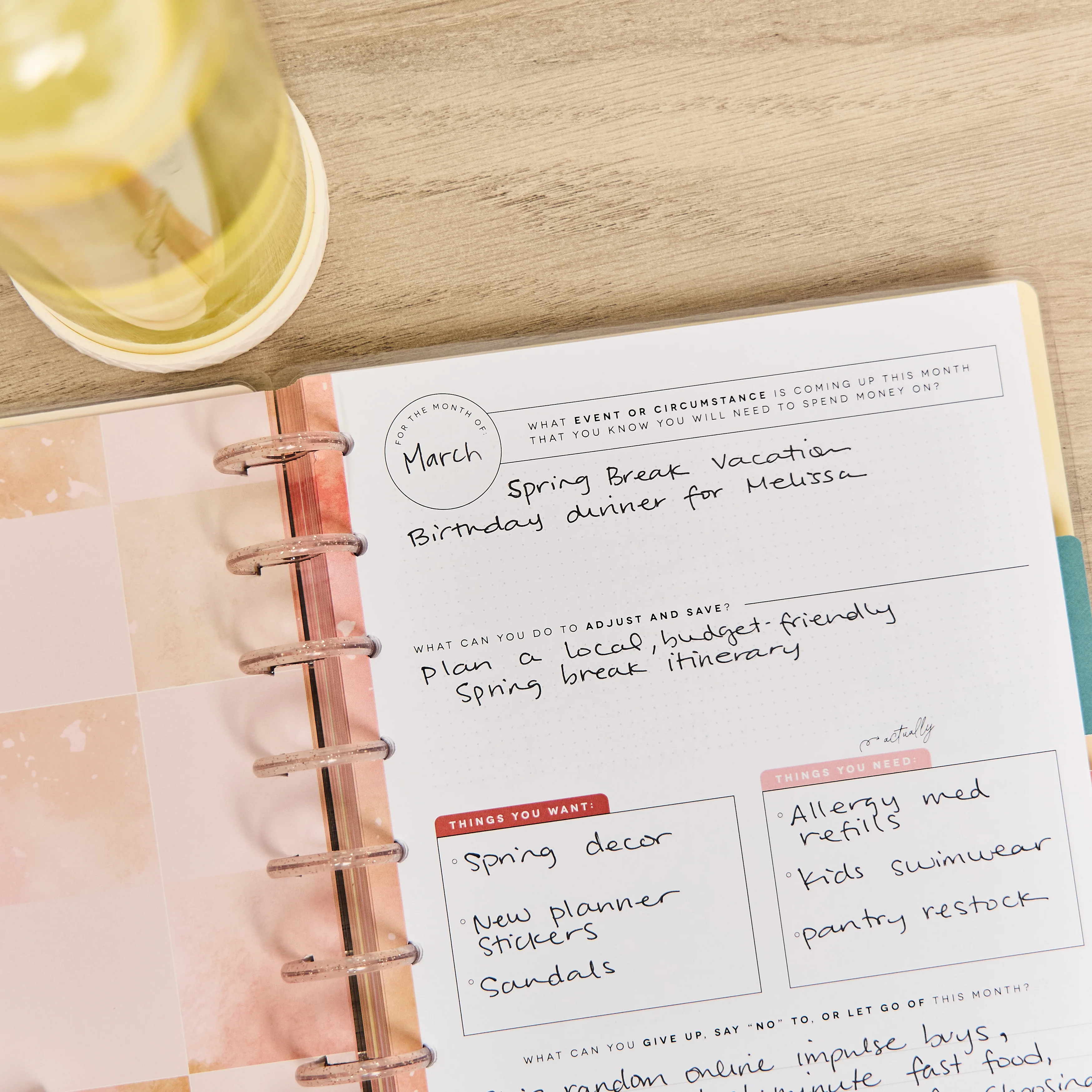 Textured Canvas Budget - Classic Guided Budget Journal - 40 Sheets - Image 4
