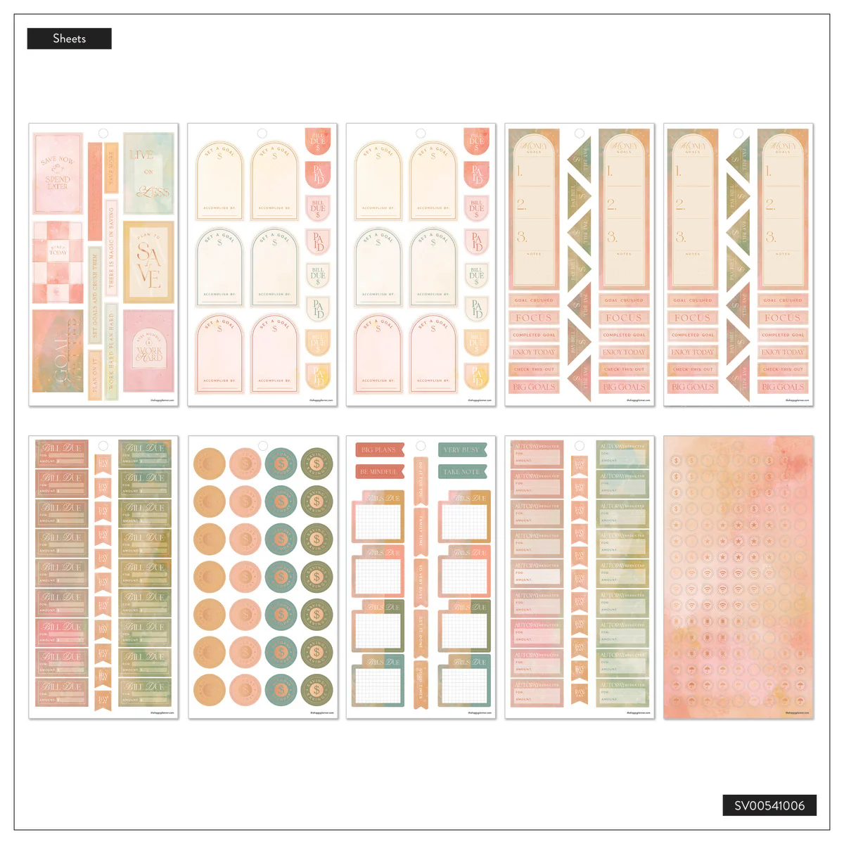 Textured Canvas Budget - Value Pack Stickers  - Image 10