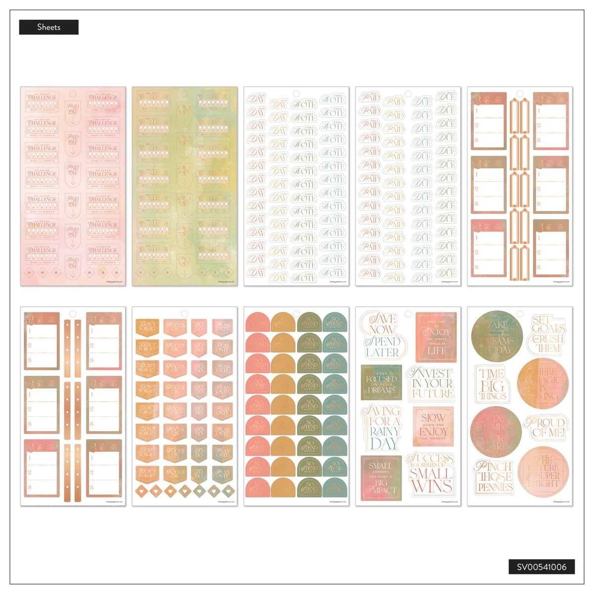Textured Canvas Budget - Value Pack Stickers  - Image 12