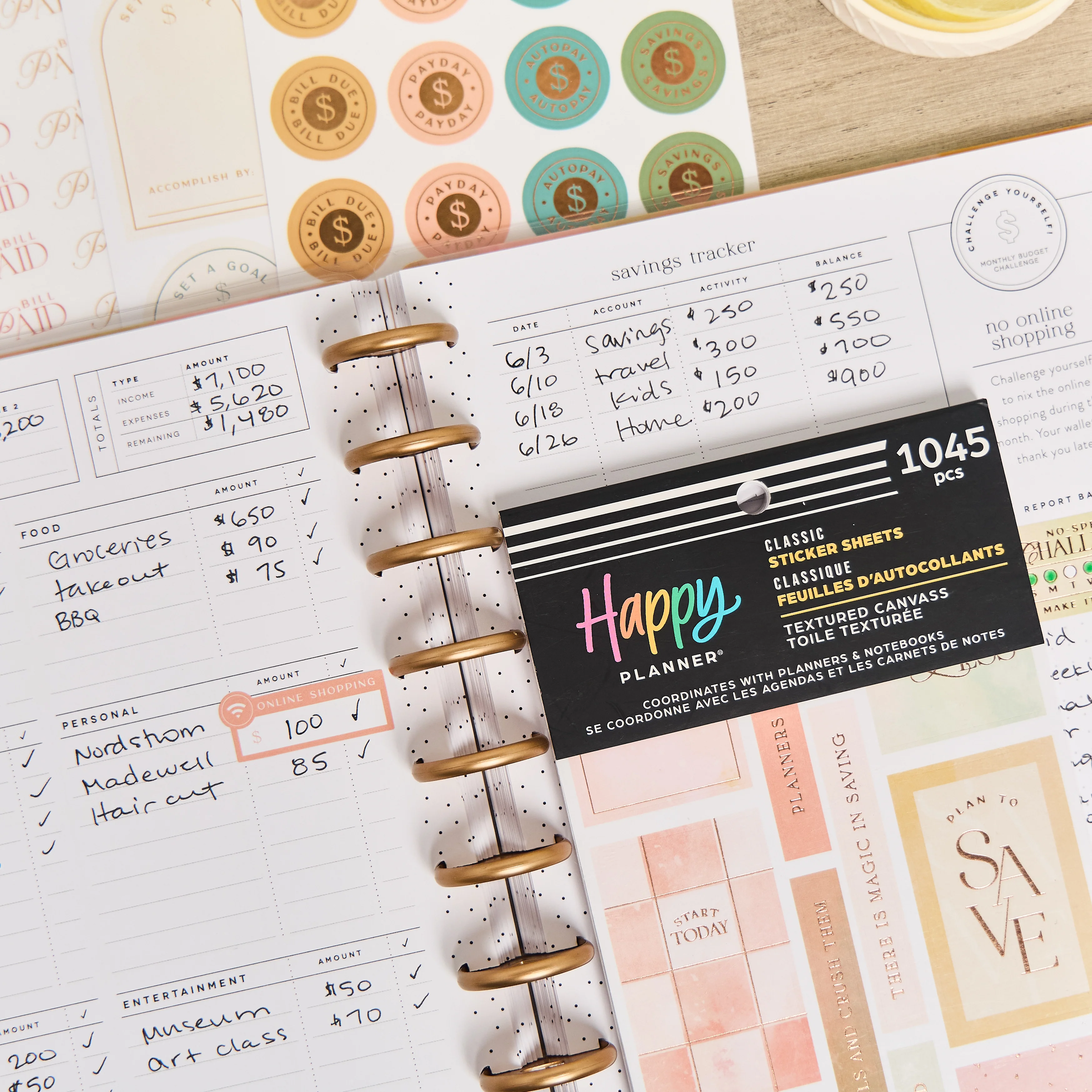 Textured Canvas Budget - Value Pack Stickers  - Image 2