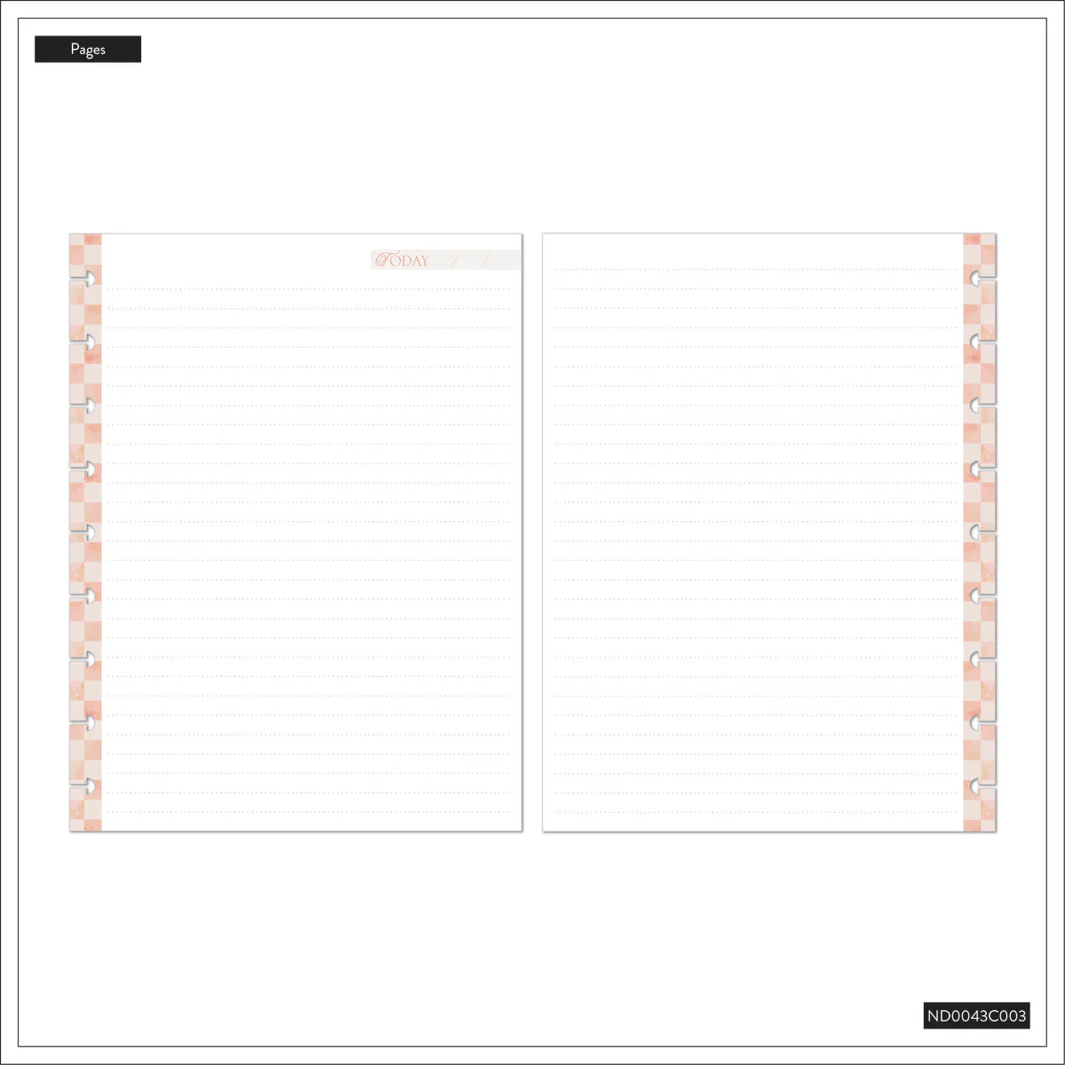 Textured Canvas - Dotted Lined Classic Notebook - 60 Sheets - Image 12