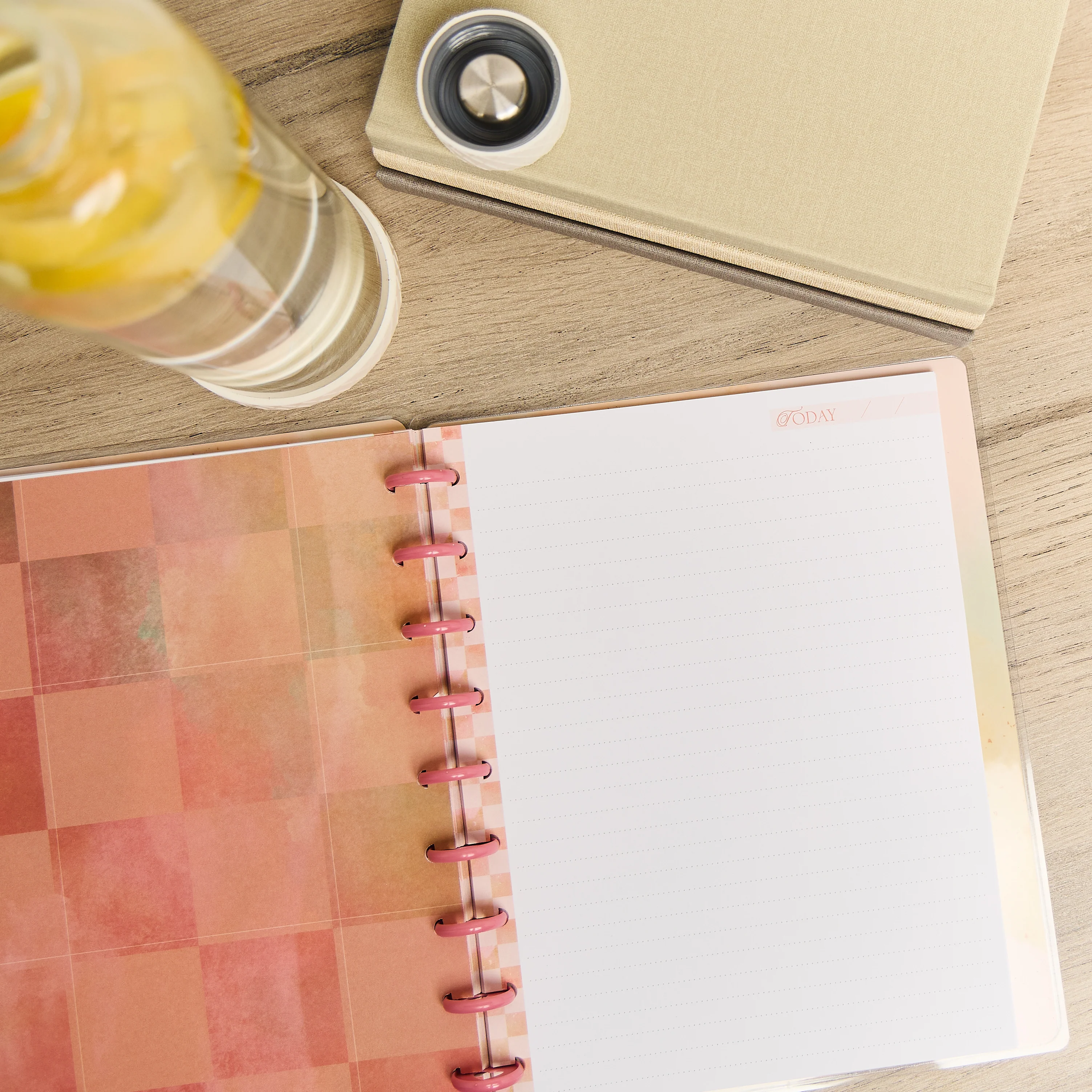Textured Canvas - Dotted Lined Classic Notebook - 60 Sheets - Image 4