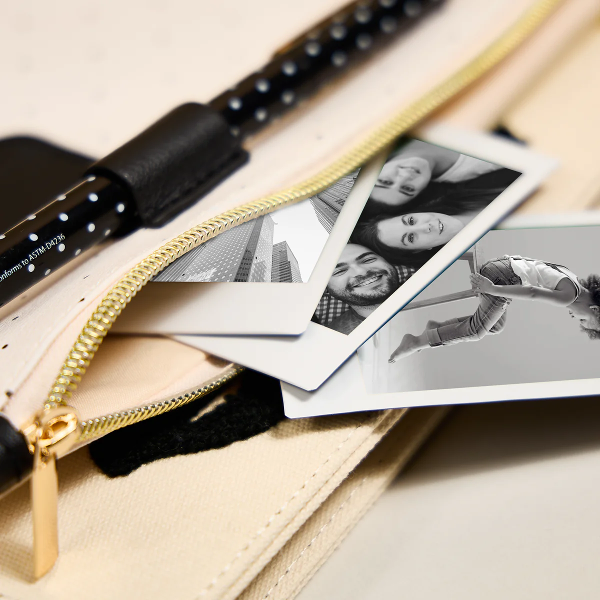 Textured Tile - Classic Banded Pen Pouch With Pen Loop - Image 5