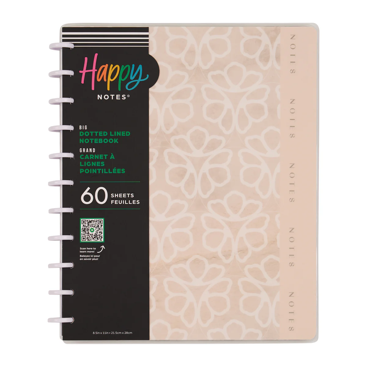 Textured Tile - Dotted Lined Big Notebook - 60 Sheets - Image 12