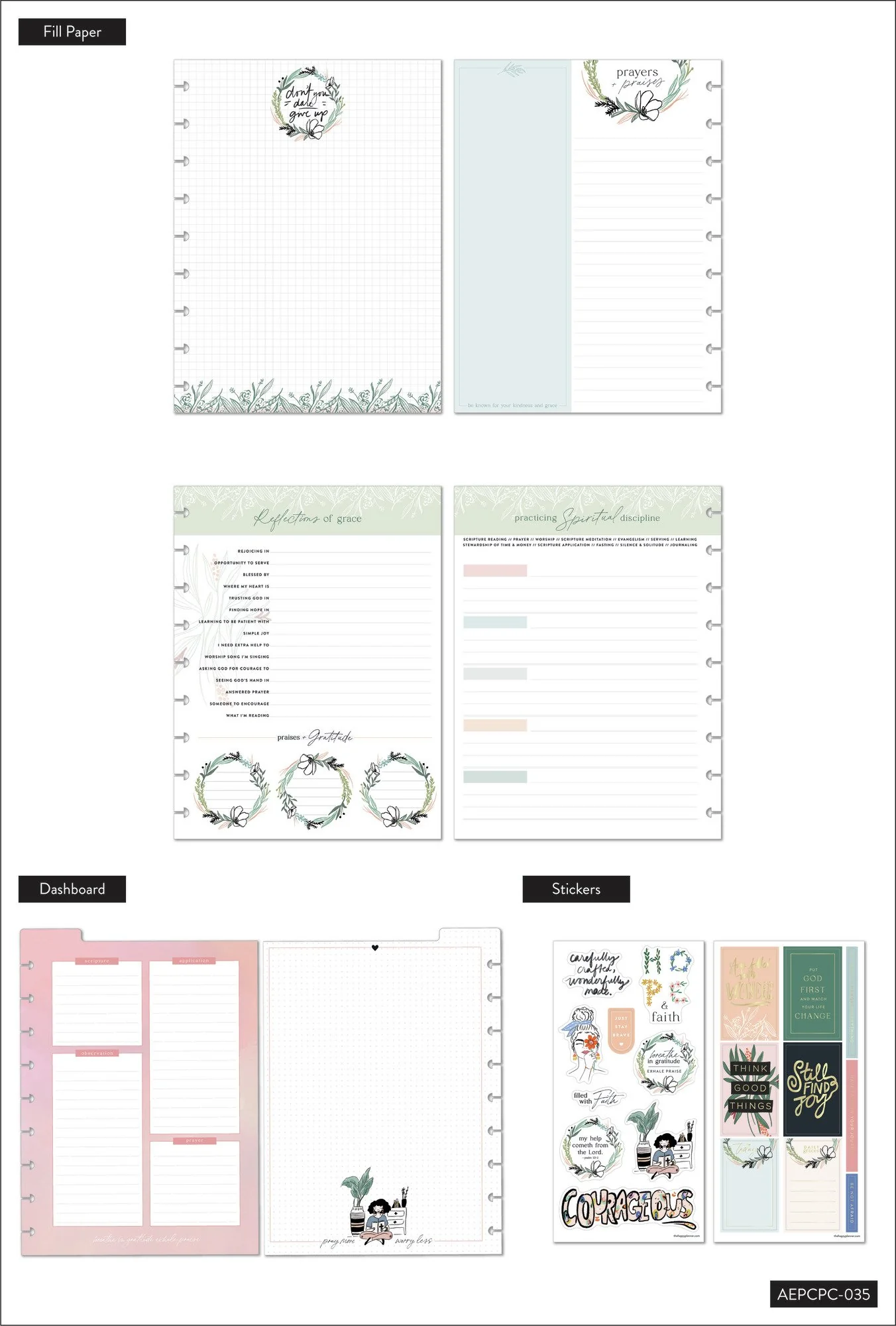 The Happy Planner x Spoonful of Faith Grace Changes Everything Classic Faith Planner Companion - Image 3