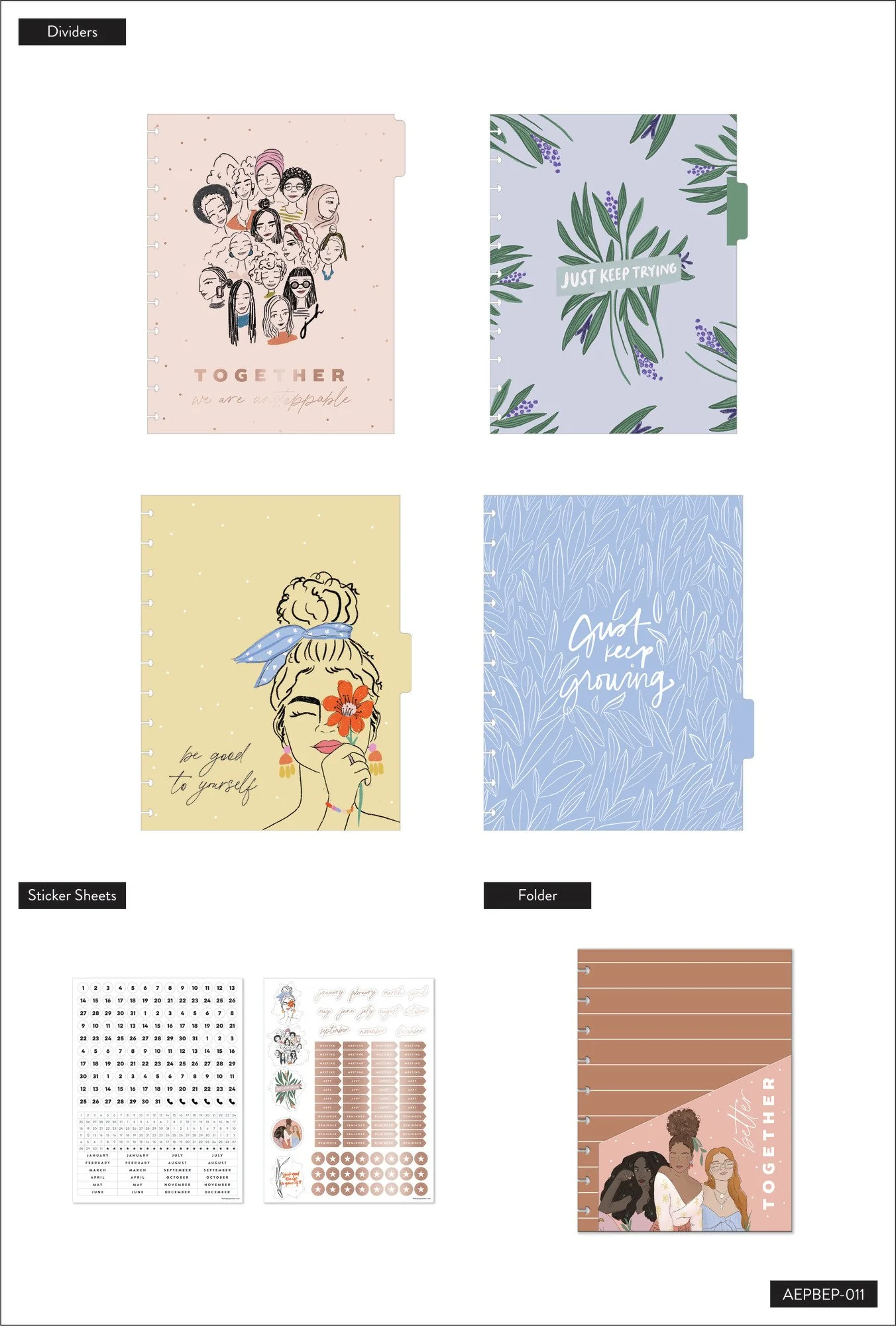 The Happy Planner x Spoonful of Faith Unstoppable Together Big Extension Pack - Image 5