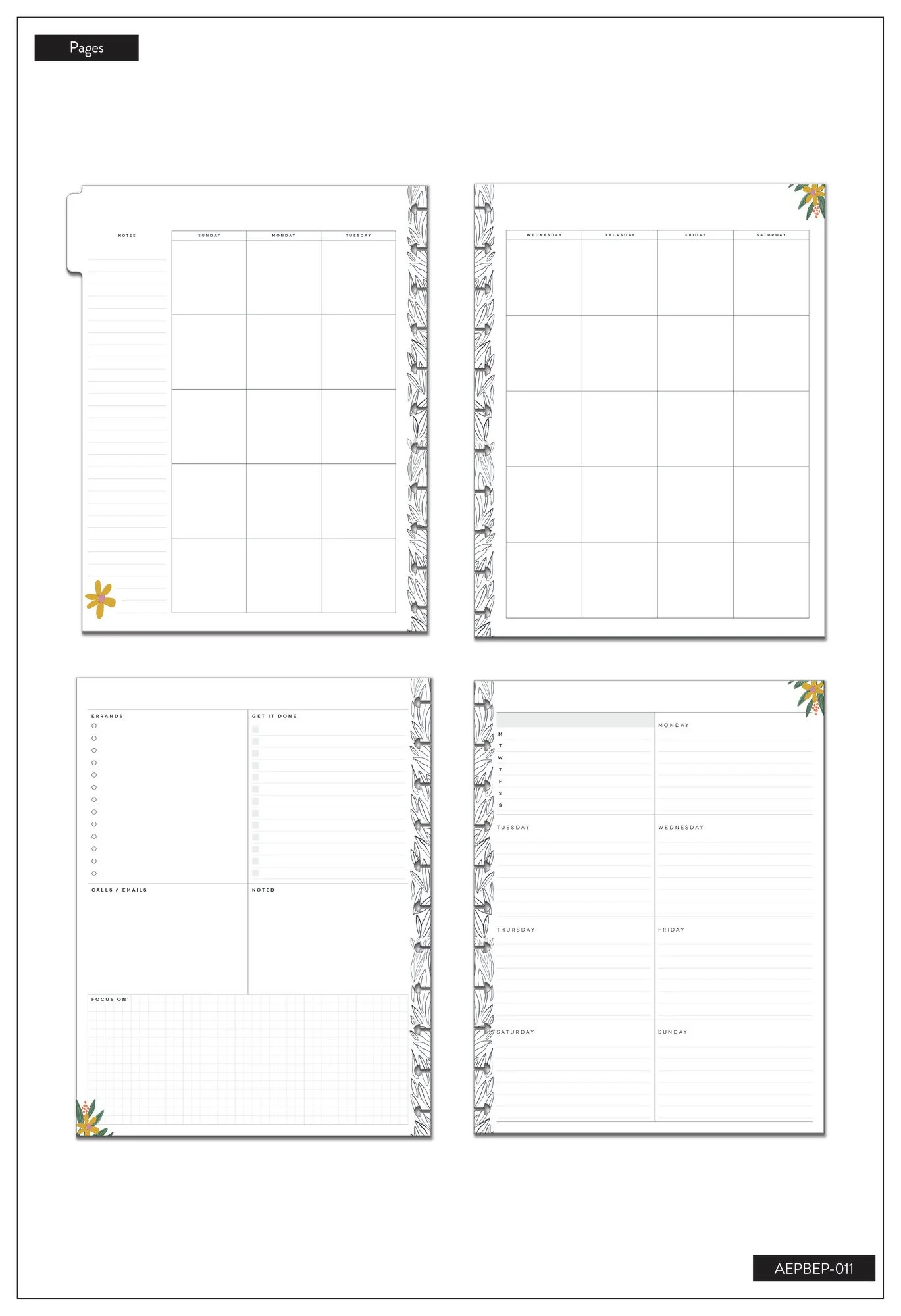 The Happy Planner x Spoonful of Faith Unstoppable Together Big Extension Pack - Image 6