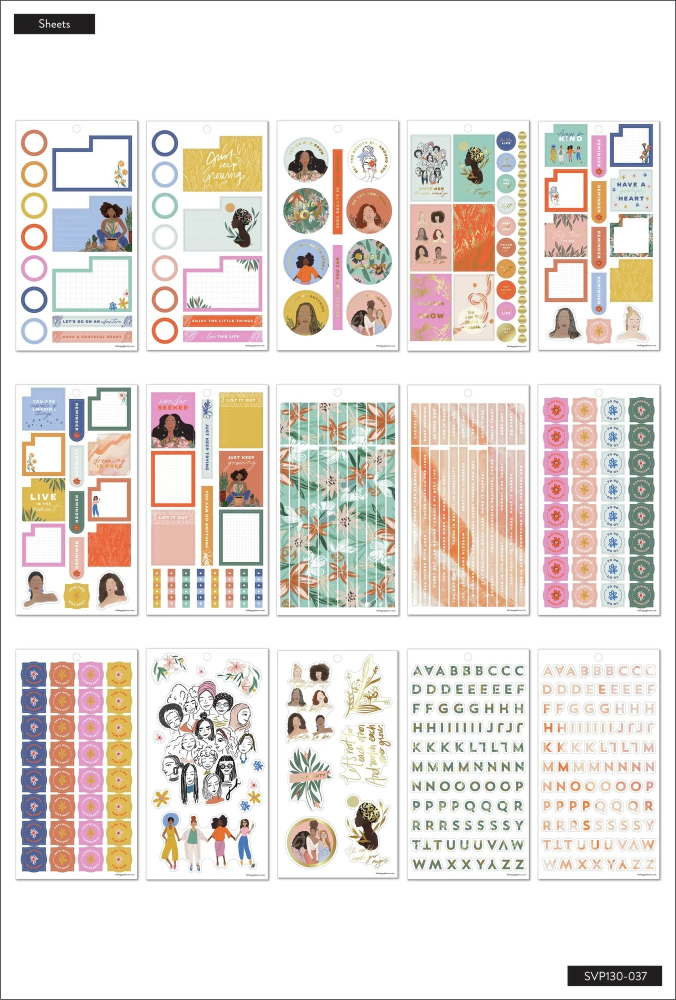 The Happy Planner x Spoonful of Faith Value Pack Stickers - Everyday - Image 3