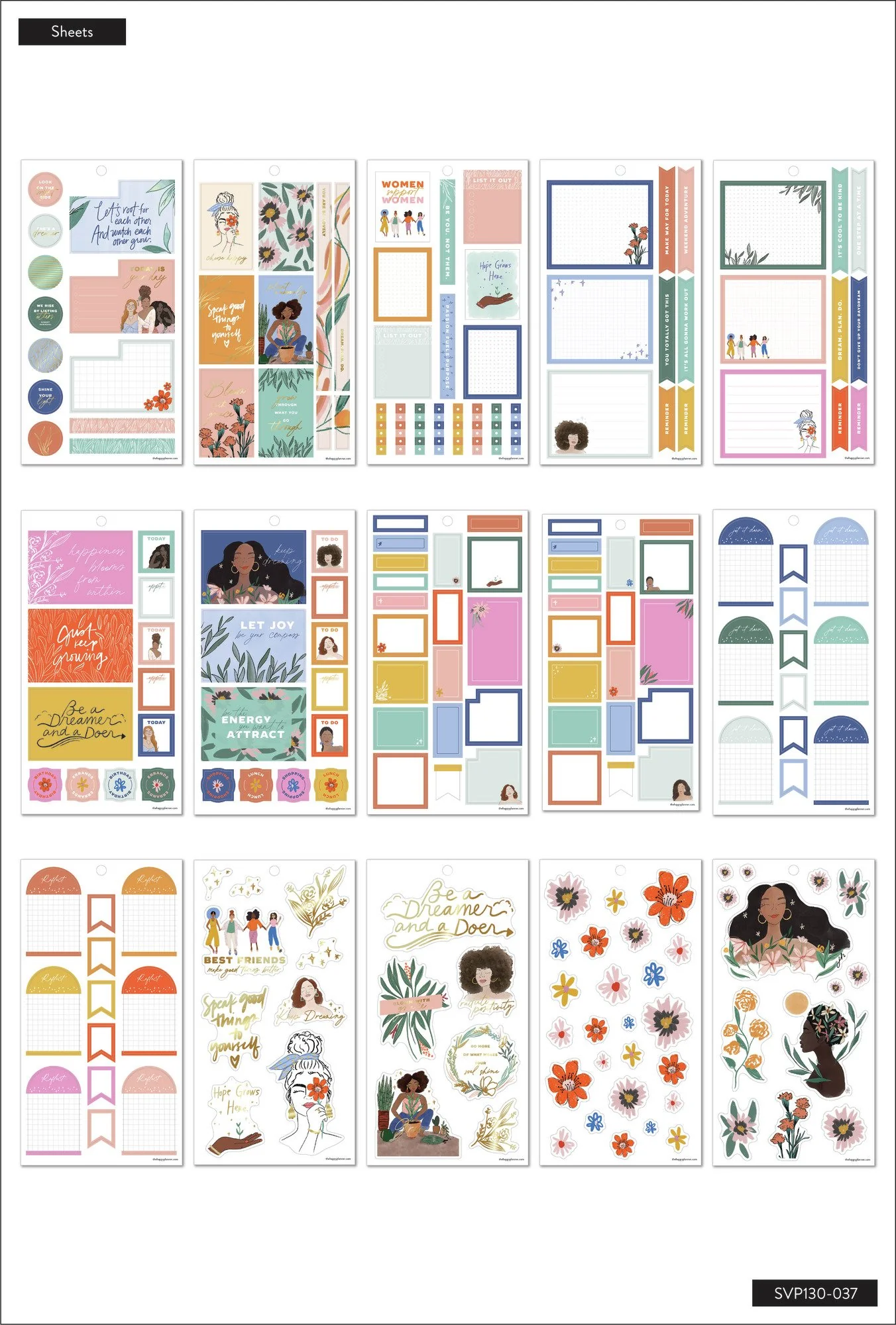 The Happy Planner x Spoonful of Faith Value Pack Stickers - Everyday - Image 4