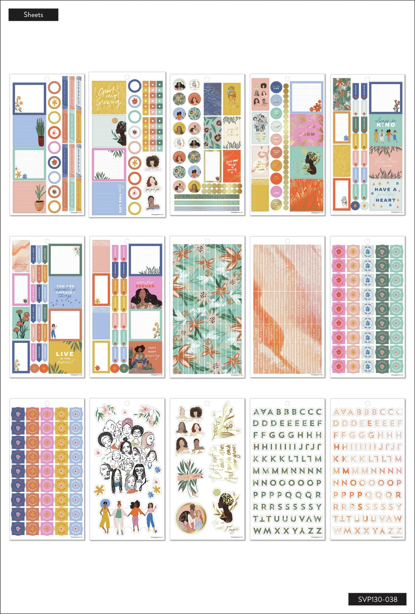 The Happy Planner x Spoonful of Faith Value Pack Stickers - Faith - Mini - Image 4