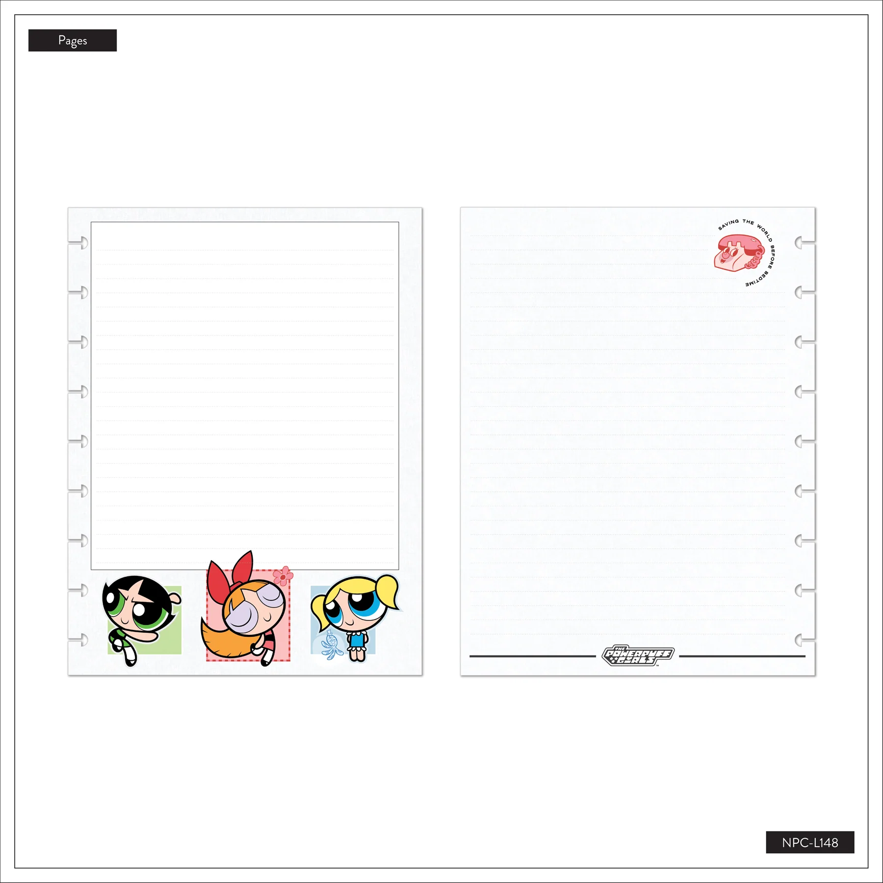 The Powerpuff Girls - Dotted Lined Classic Notebook - 60 Sheets - Image 19