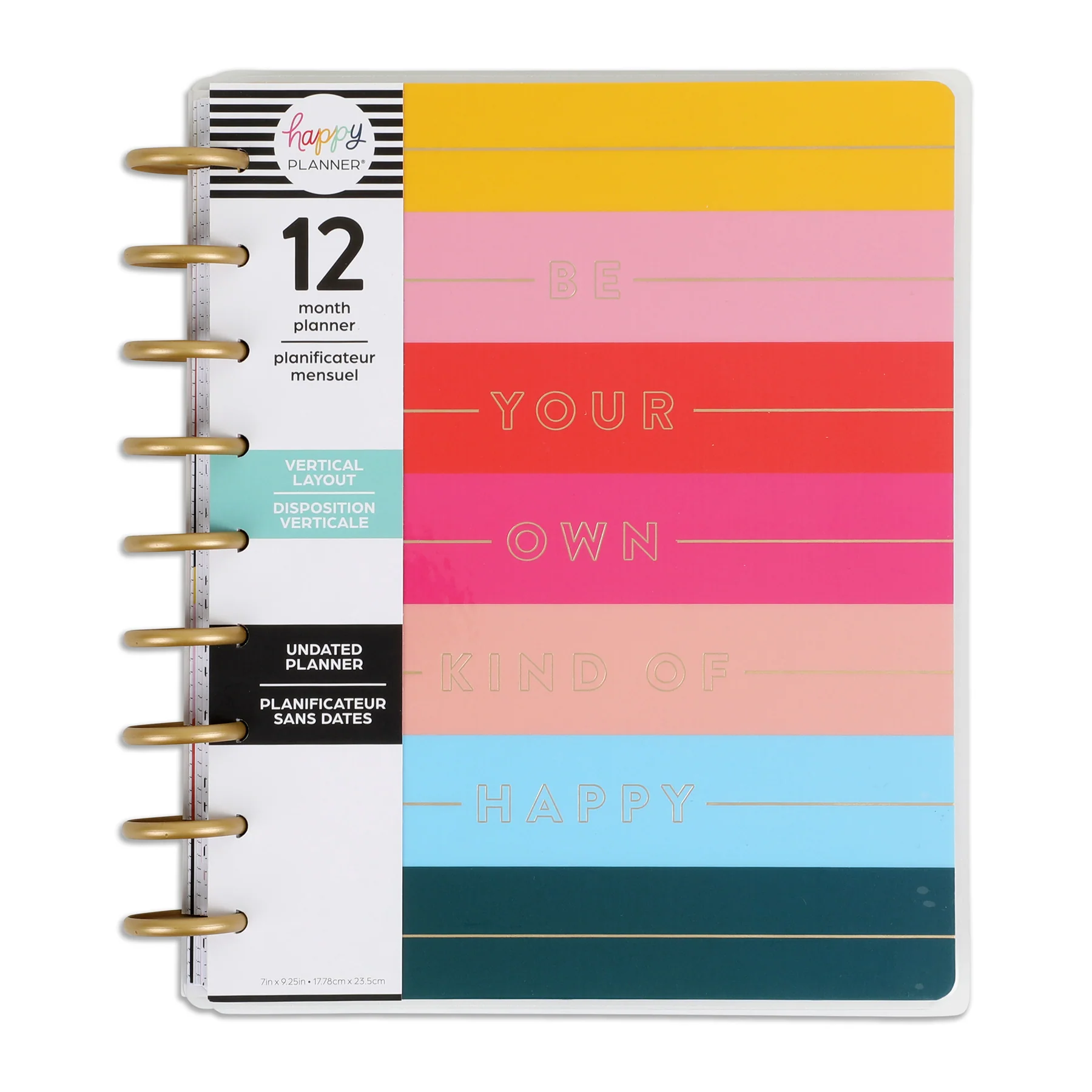Undated Bright & Fun Happy Planner - Classic Vertical Layout - 12 Months - Image 10