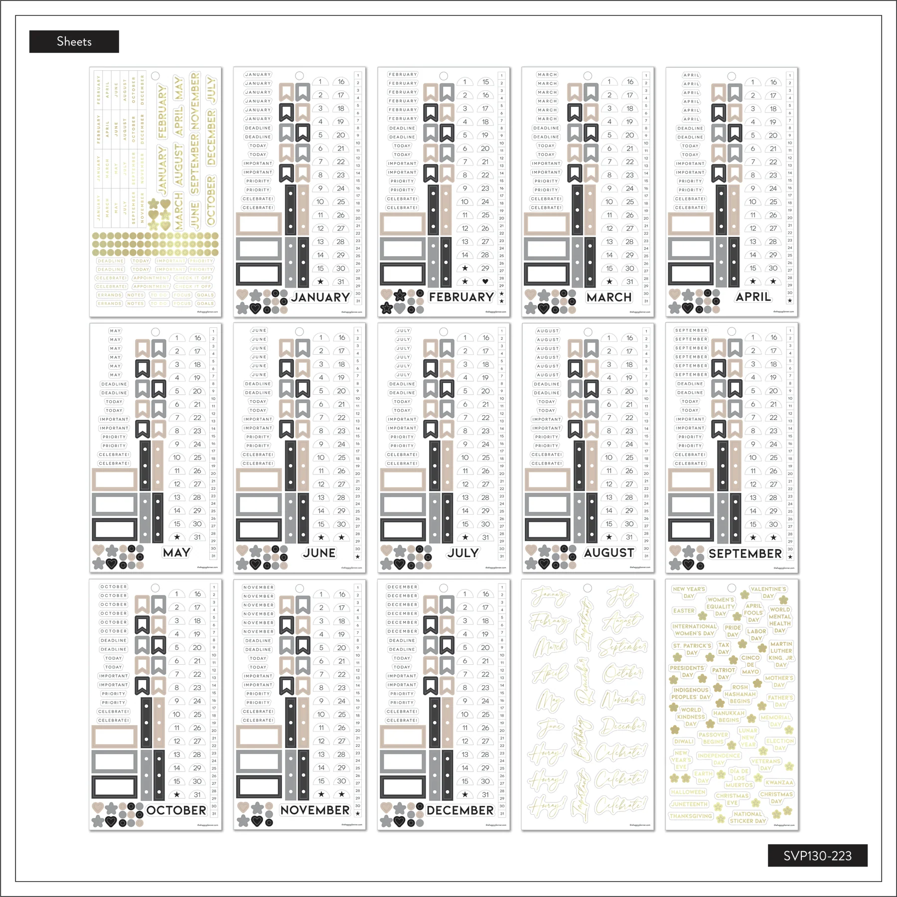 Value Pack Stickers - Essential Dates and Numbers - Image 5