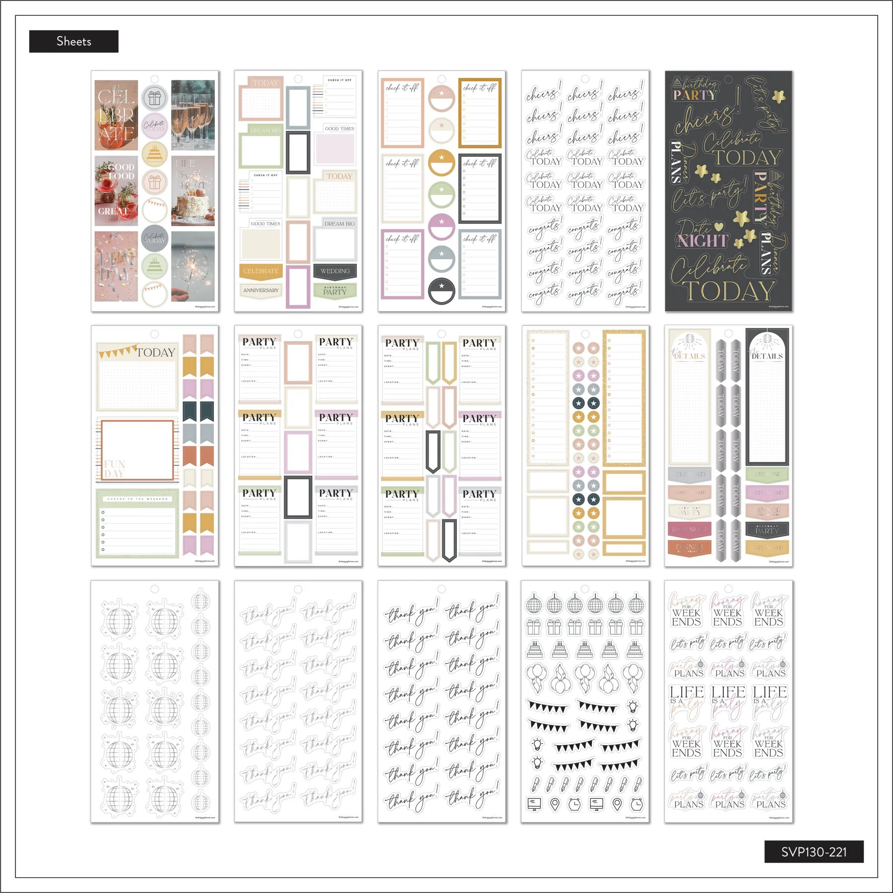 Value Pack Stickers - Let's Party - Image 4