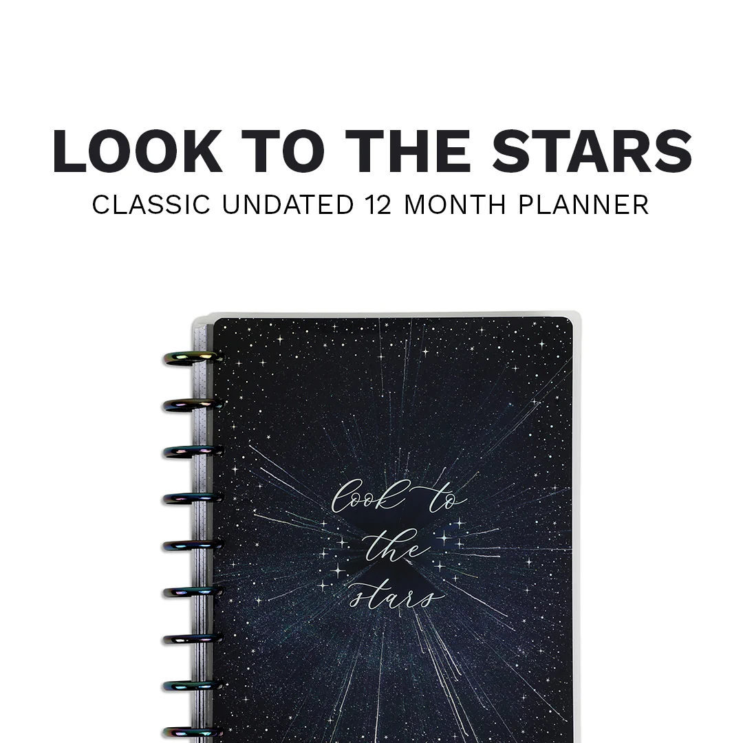 Undated Look to the Stars Happy Planner - Classic Vertical Layout - 12 Months - Image 11