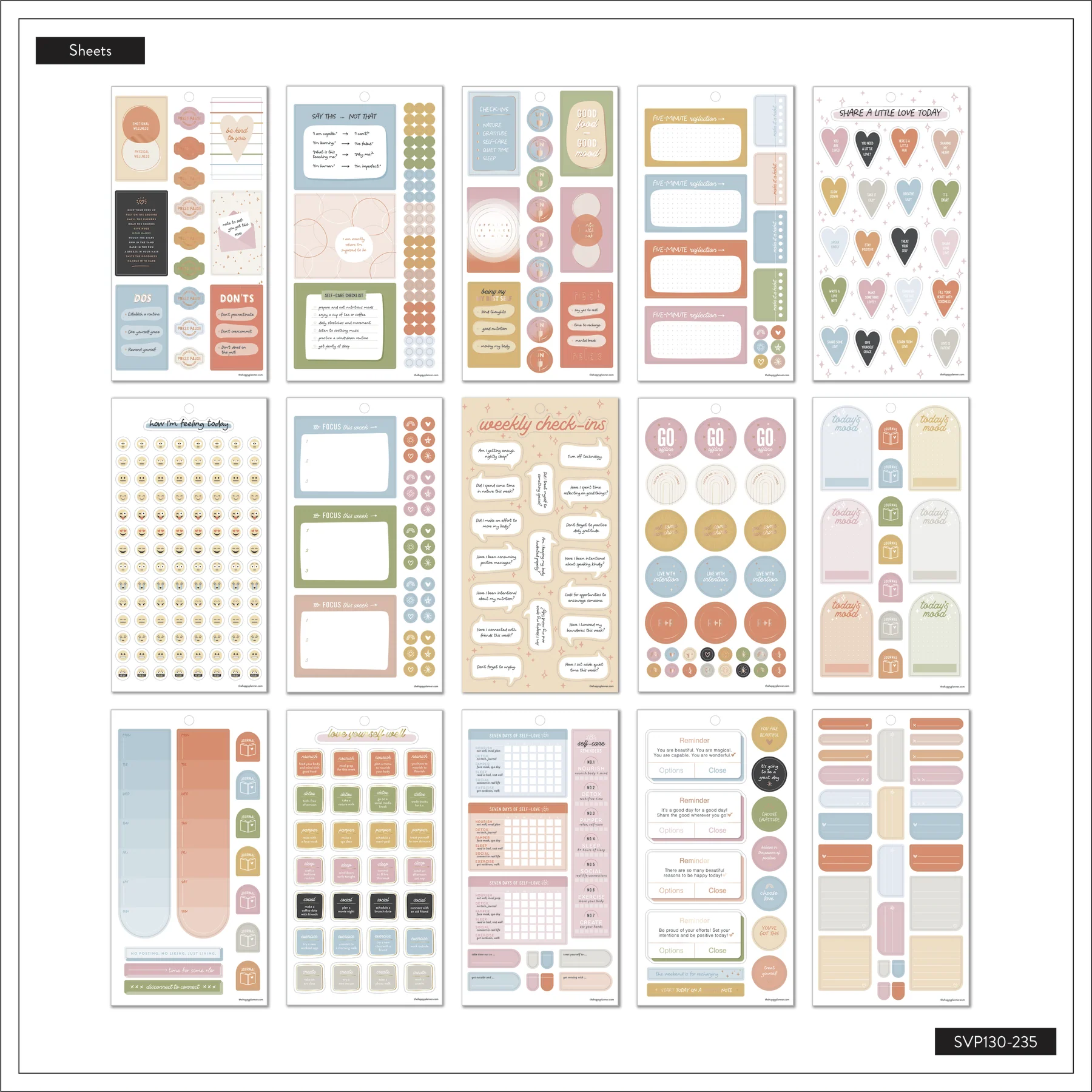 Value Pack Stickers - Mood + Mindfulness - Image 6