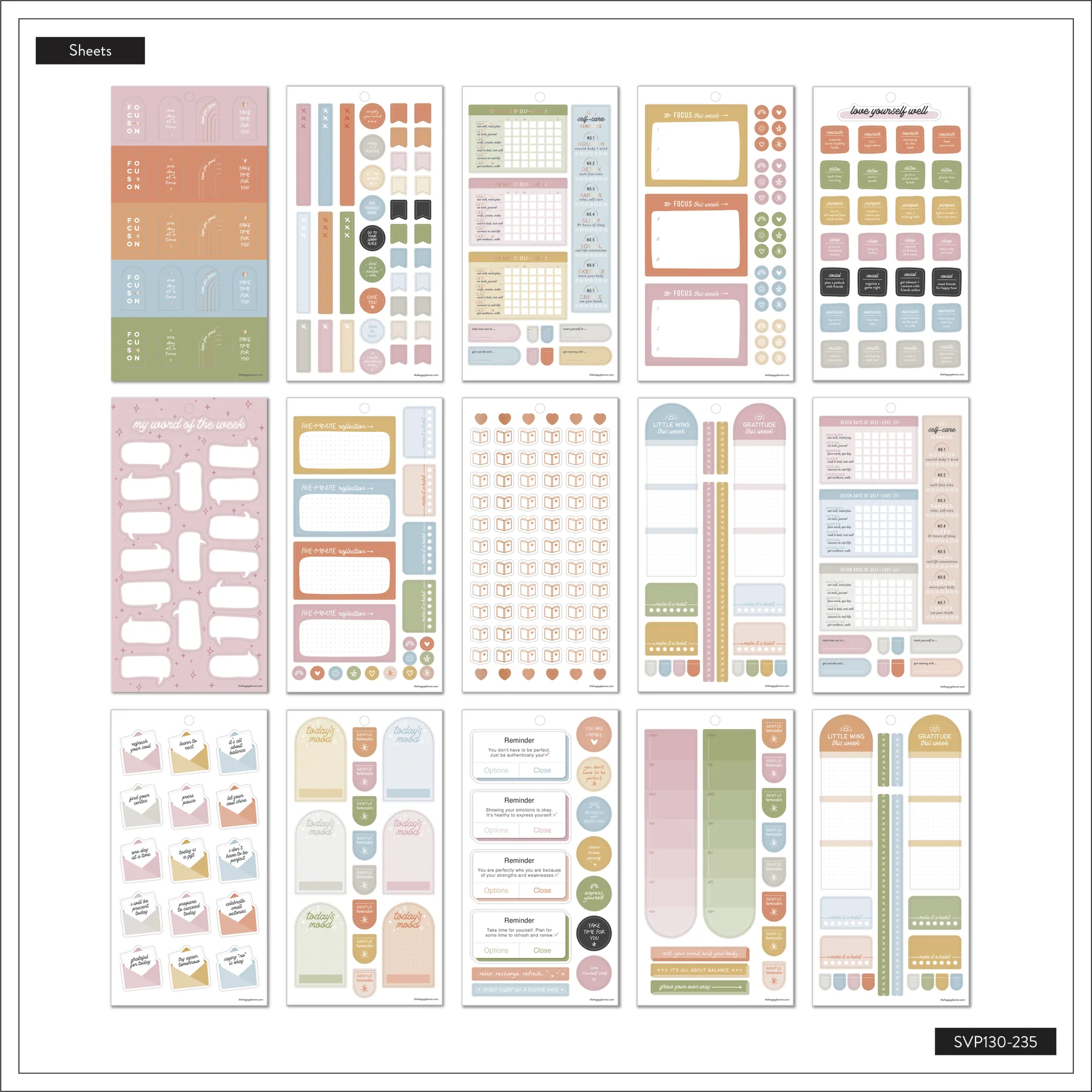 Value Pack Stickers - Mood + Mindfulness - Image 7