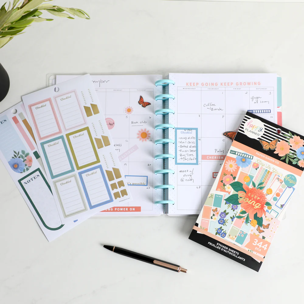Happy Planner x Paper Raven Co. Value Pack Stickers - Bright Florals - Image 5