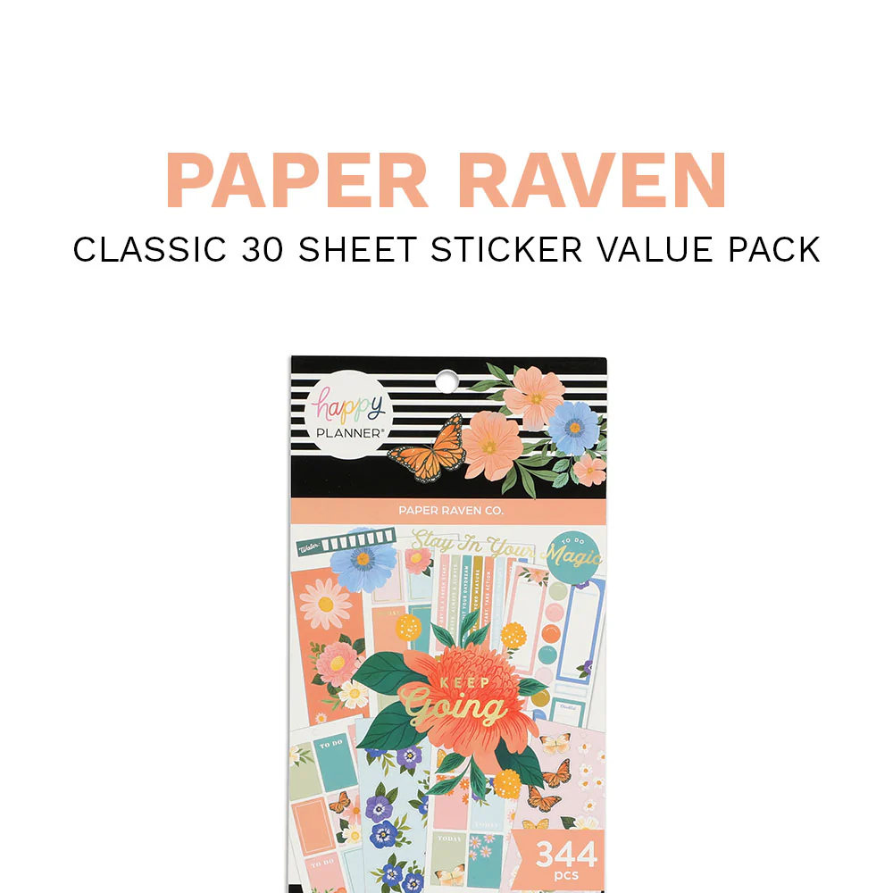 Happy Planner x Paper Raven Co. Value Pack Stickers - Bright Florals - Image 8