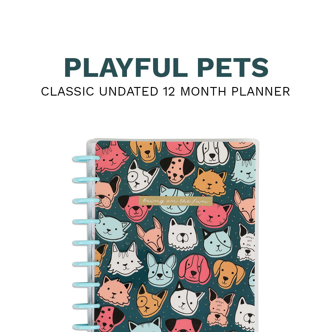 Undated Playful Pets Happy Planner - Classic Checklist Layout - 12 Months - Image 11