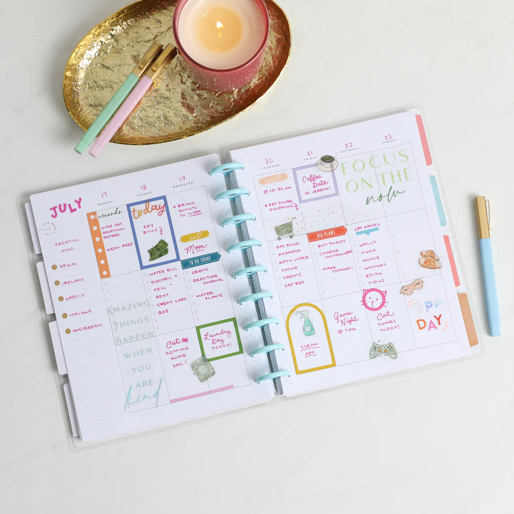 Undated Playful Pets Happy Planner - Classic Checklist Layout - 12 Months - Image 7
