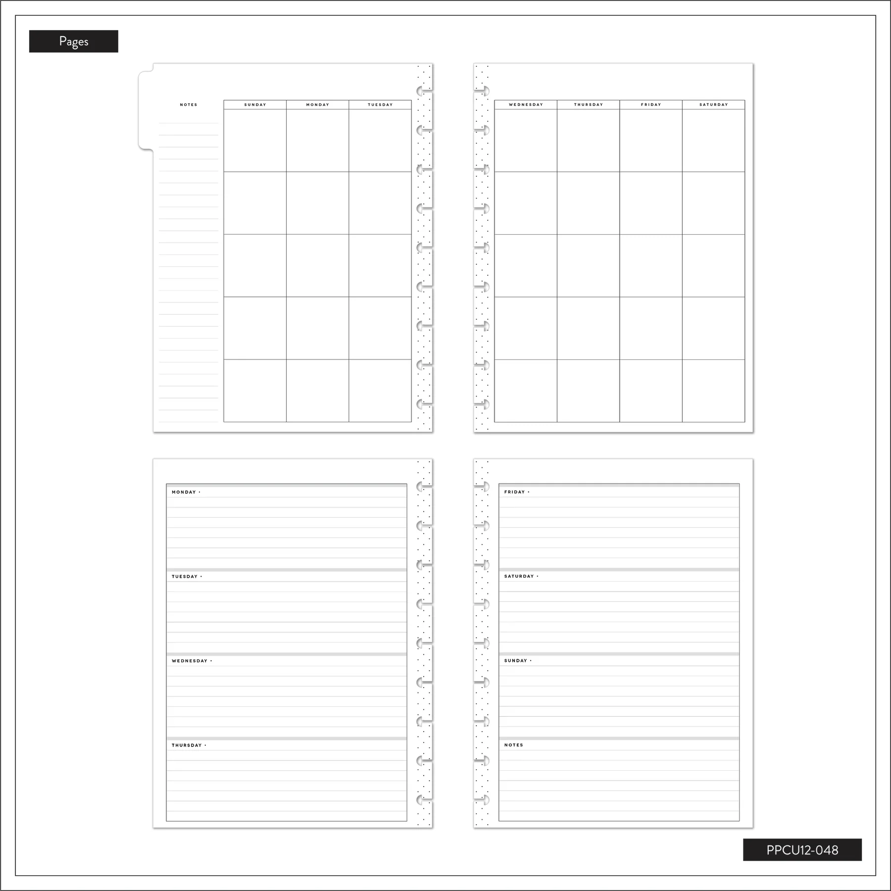 Undated Soft Watercolor Happy Planner - Classic Horizontal Layout - 12 Months - Image 10