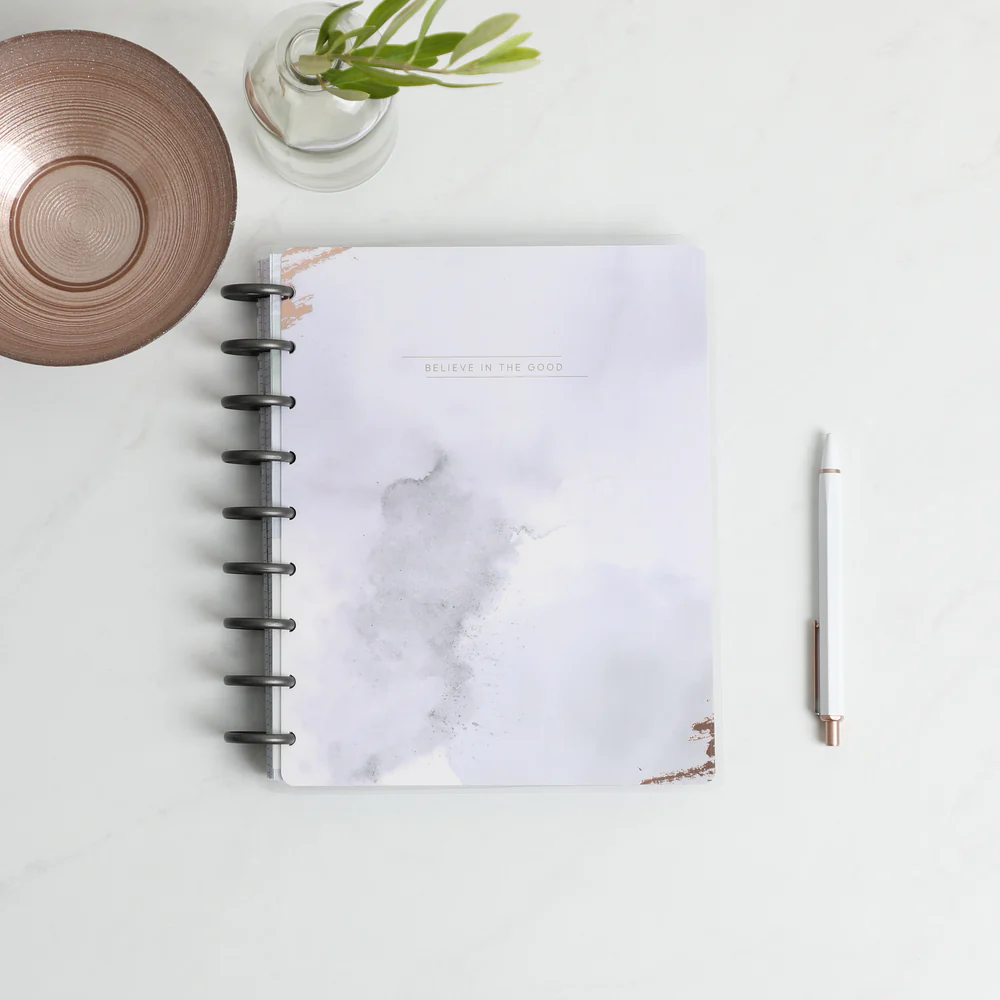 Undated Soft Watercolor Happy Planner - Classic Horizontal Layout - 12 Months - Image 4