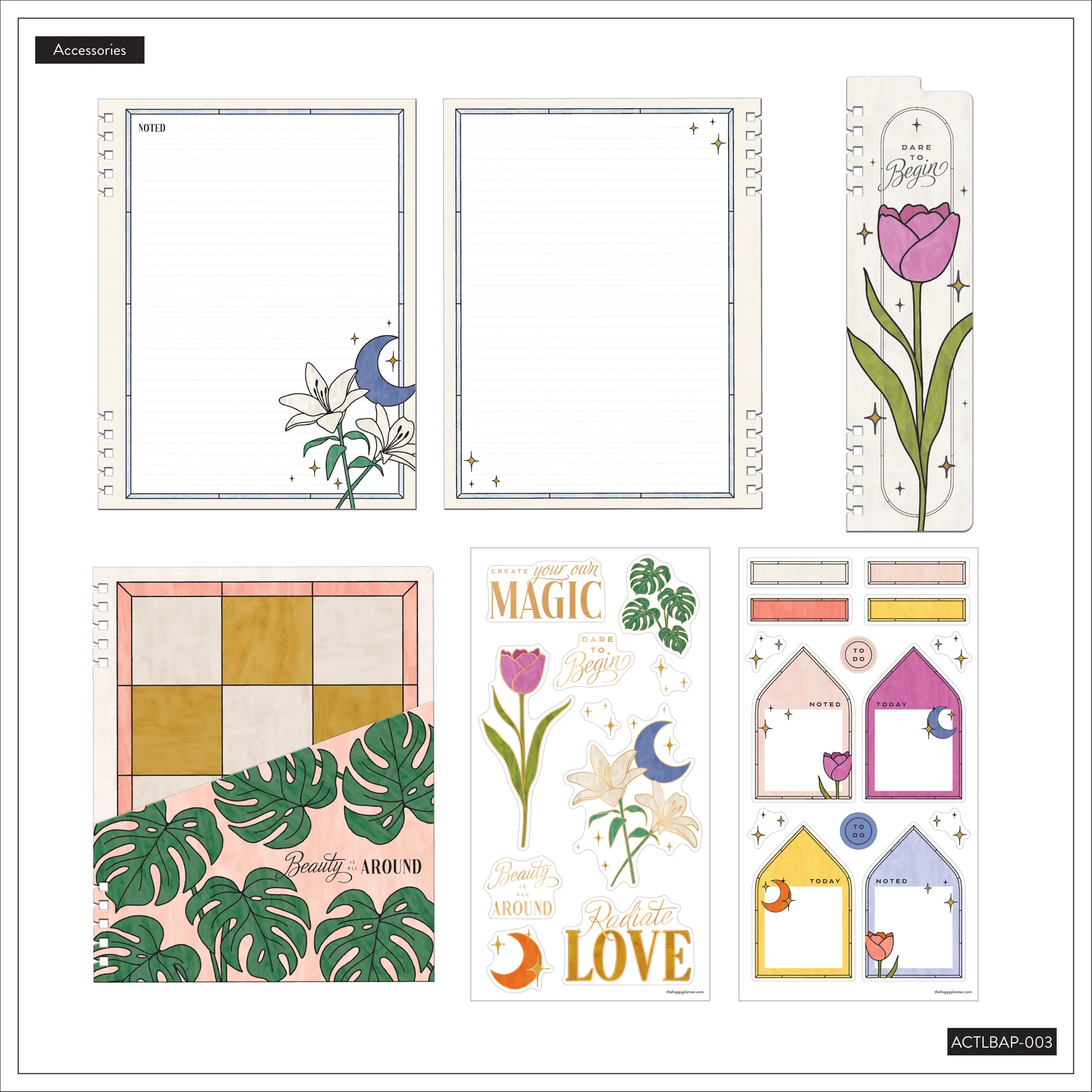 Tinted Mosaic - Big Customizable Spiral Accessory Pack - Image 10