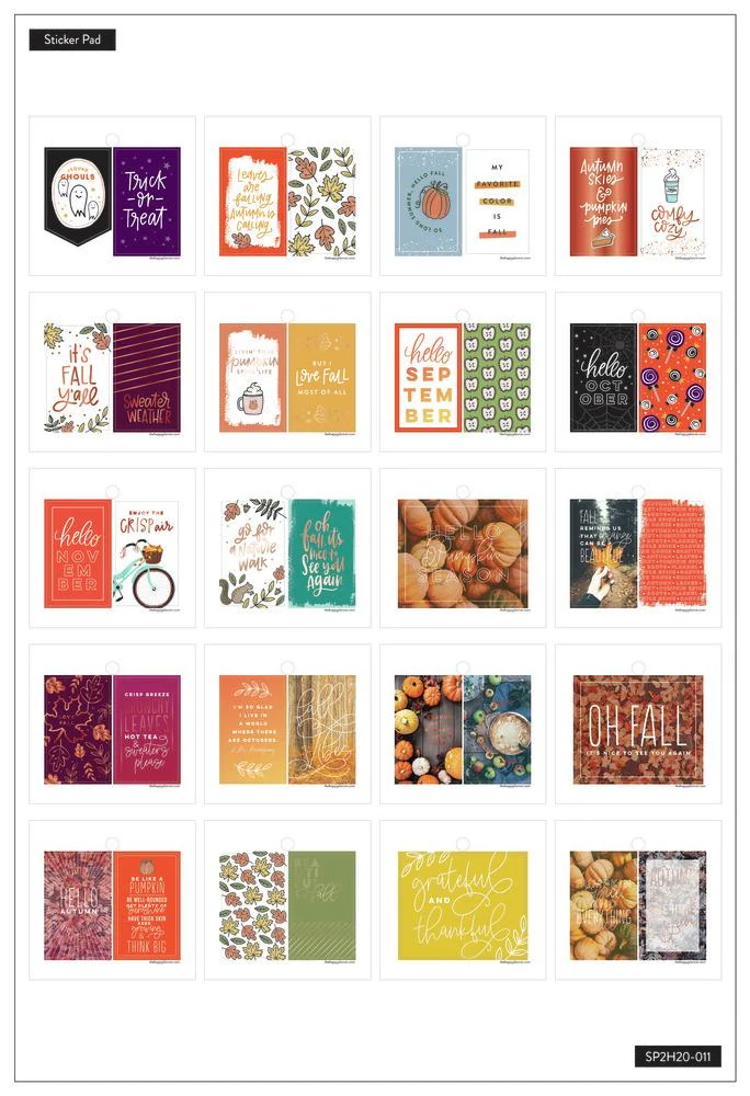 Tiny Sticker Pad - Fall - Image 2