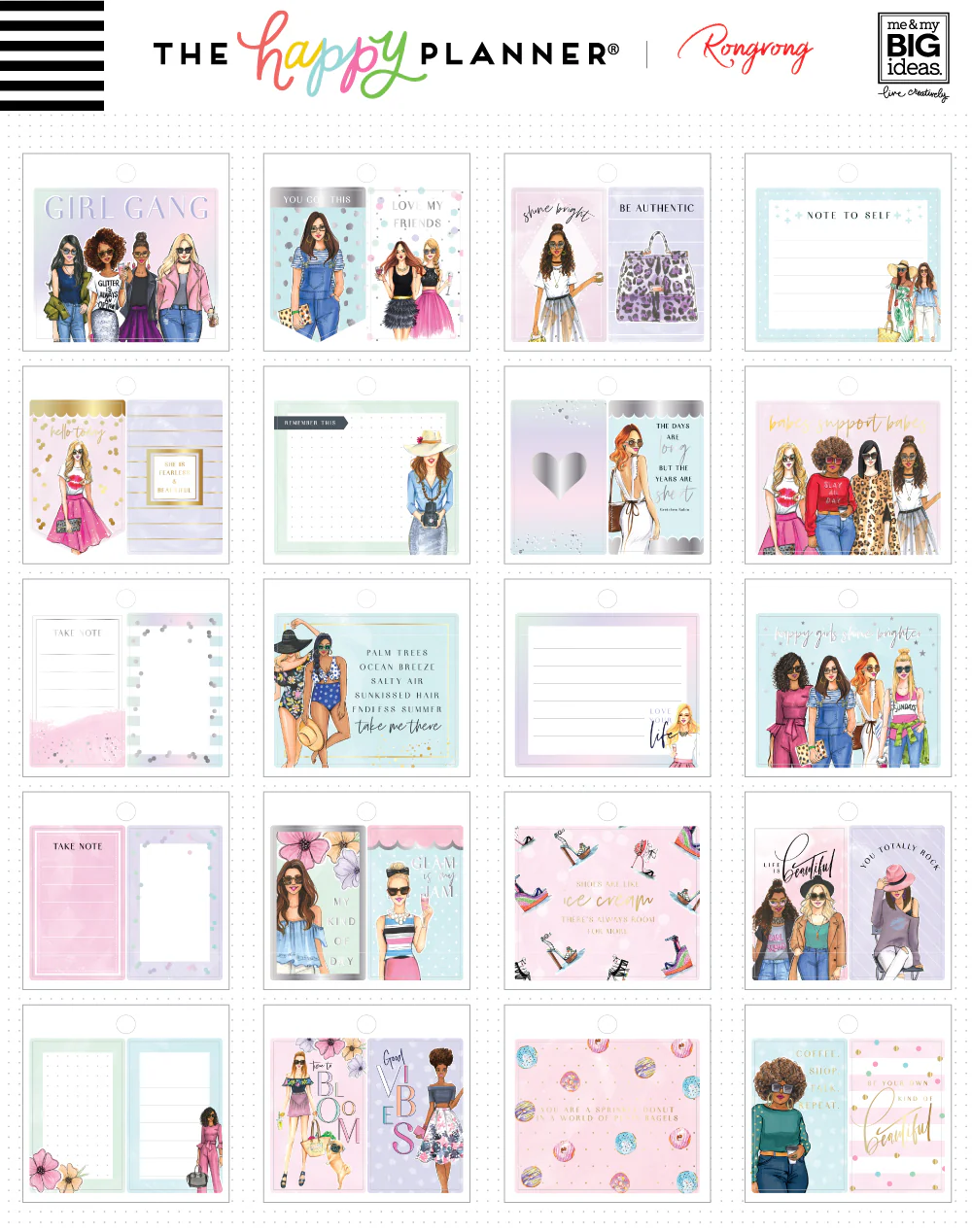 Tiny Sticker Pad - Rongrong - Pastel - Image 2