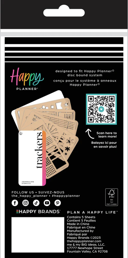Trackers - Stencil Fan Book - 5 Sheets - Image 7