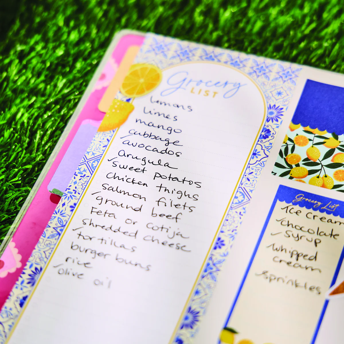 Tuscan Table Meal Planning - Grocery List + Meal Plan Classic Filler Paper - 40 Sheets - Image 11