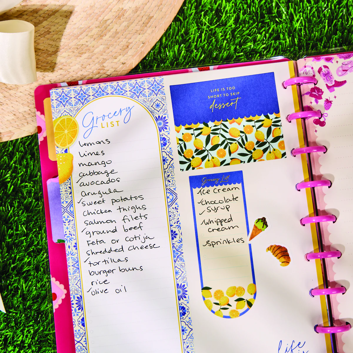 Tuscan Table Meal Planning - Grocery List + Meal Plan Classic Filler Paper - 40 Sheets - Image 12