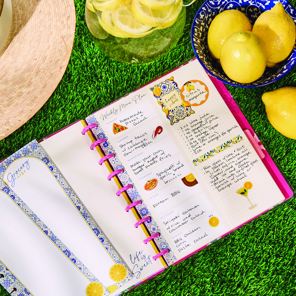 Tuscan Table Meal Planning - Grocery List + Meal Plan Classic Filler Paper - 40 Sheets - Image 13