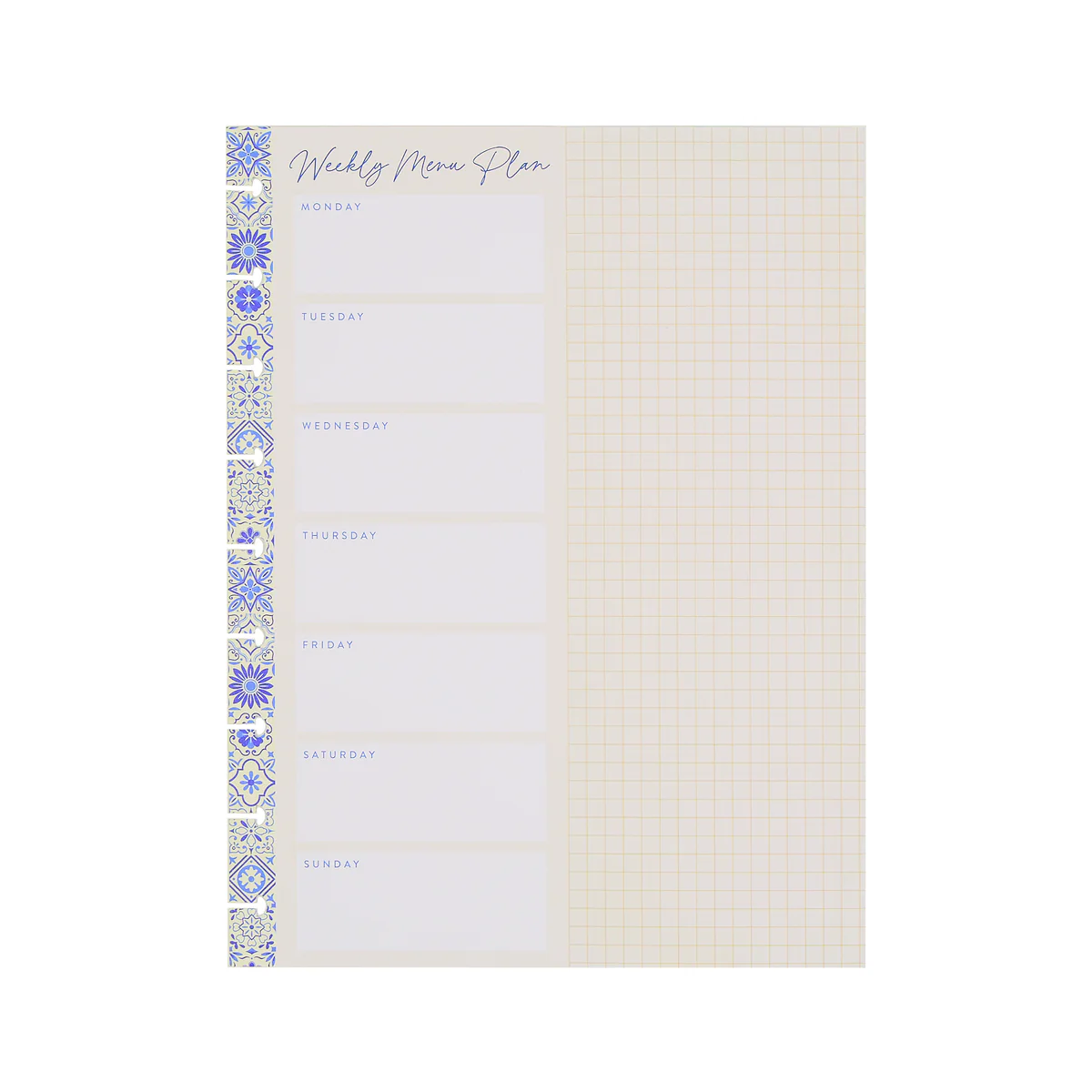 Tuscan Table Meal Planning - Grocery List + Meal Plan Classic Filler Paper - 40 Sheets - Image 22