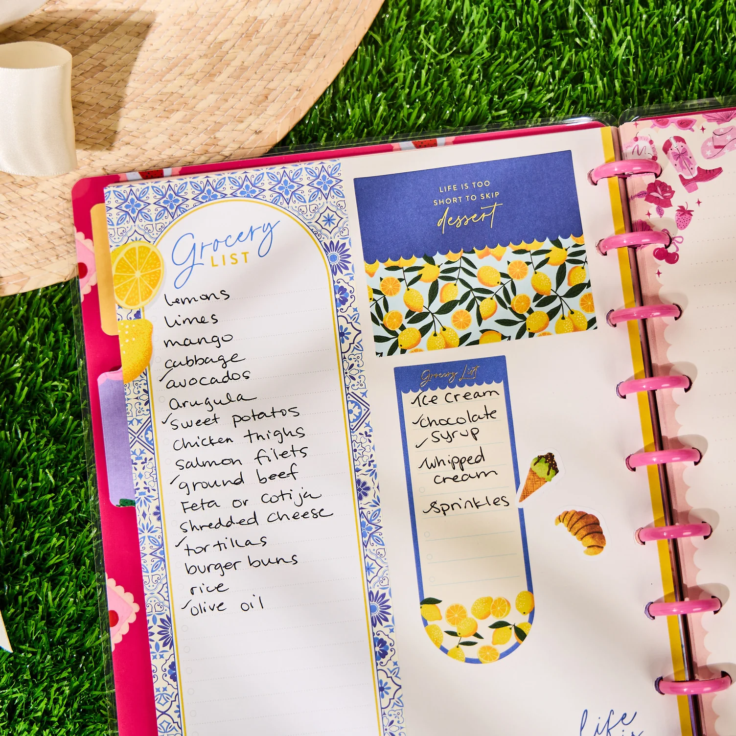 Tuscan Table Meal Planning - Grocery List + Meal Plan Classic Filler Paper - 40 Sheets - Image 4