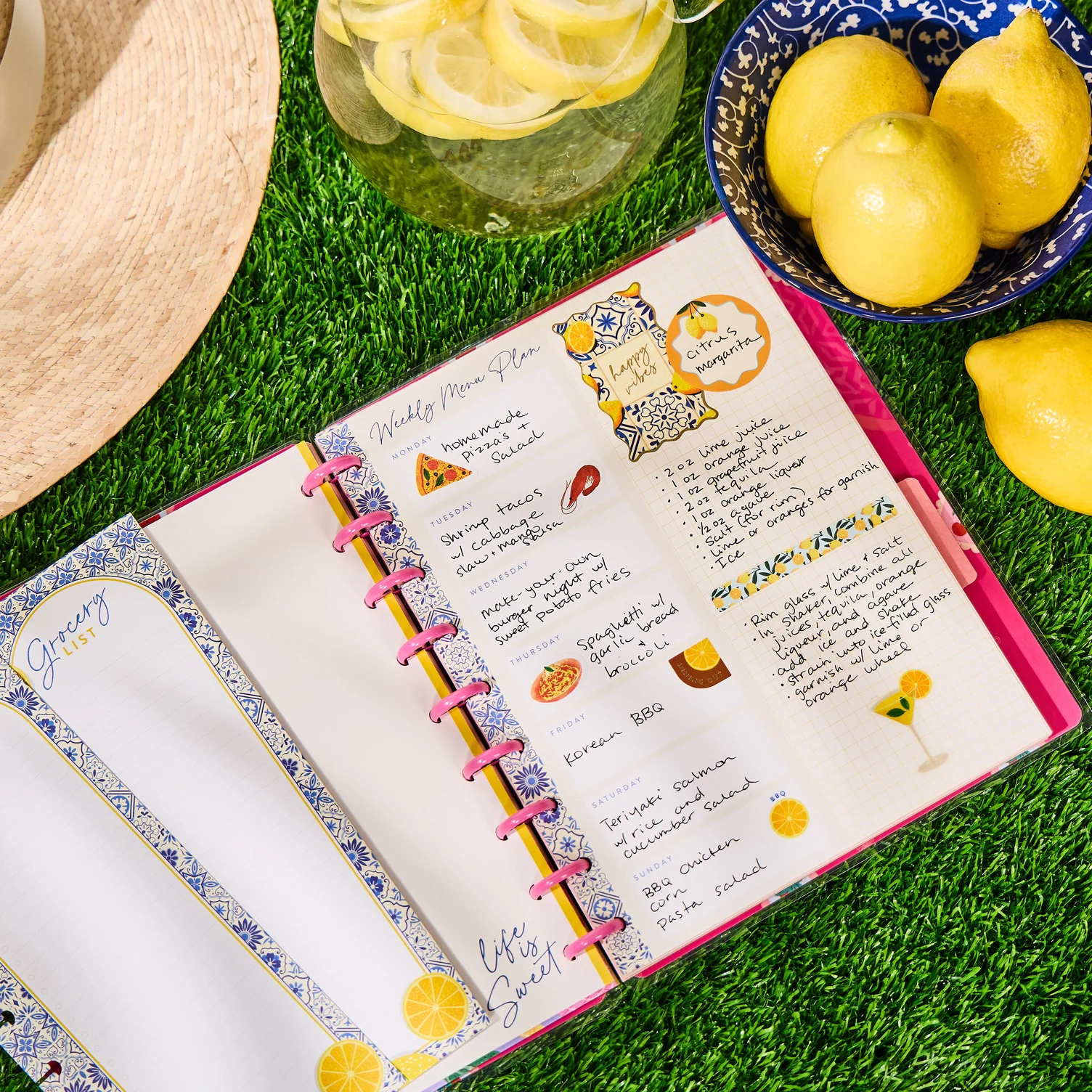 Tuscan Table Meal Planning - Grocery List + Meal Plan Classic Filler Paper - 40 Sheets - Image 8