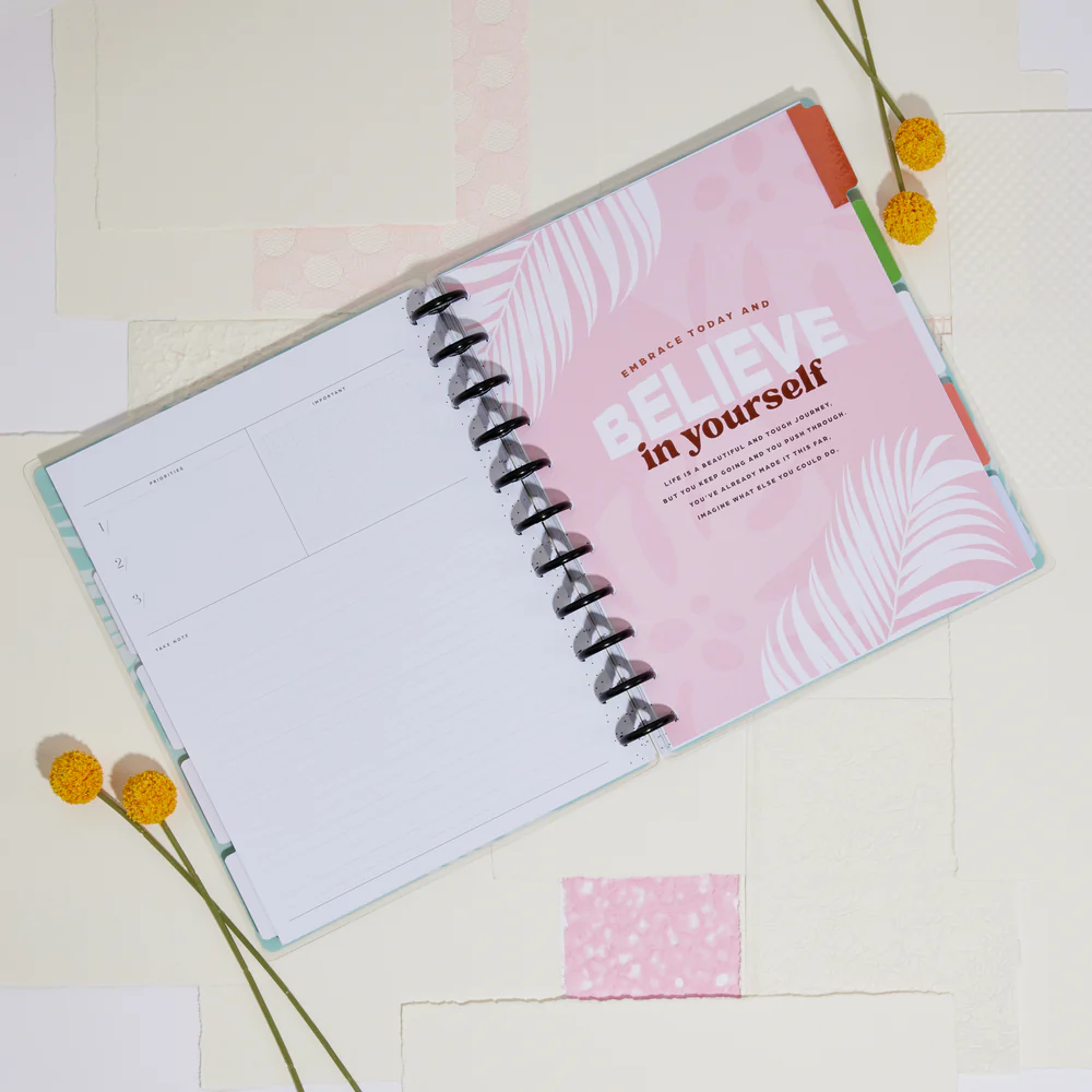 Undated Bold & Botanical Happy Planner - Big Dashboard Layout - 12 Months - Image 3