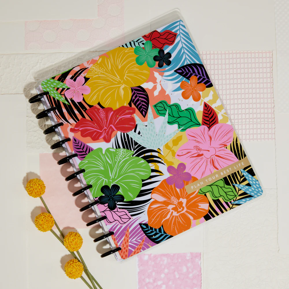 Undated Bold & Botanical Happy Planner - Big Dashboard Layout - 12 Months - Image 4