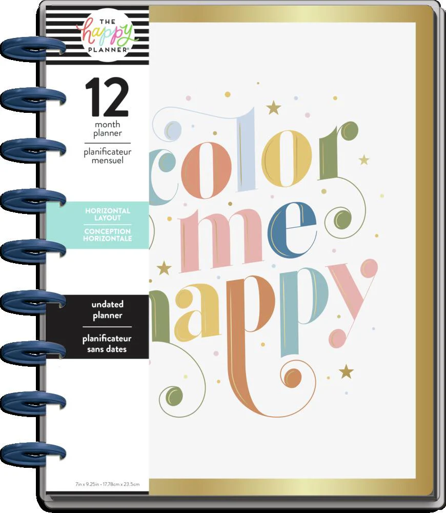 Undated Bright Type Classic Horizontal Happy Planner - 12 Months - Image 7
