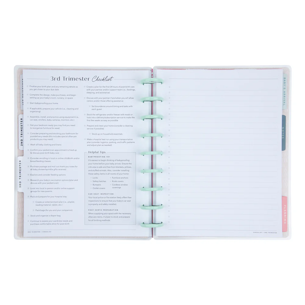Undated Butterflies and Blooms Pregnancy Happy Planner - Classic Pregnancy Layout - 9 Months - Image 12