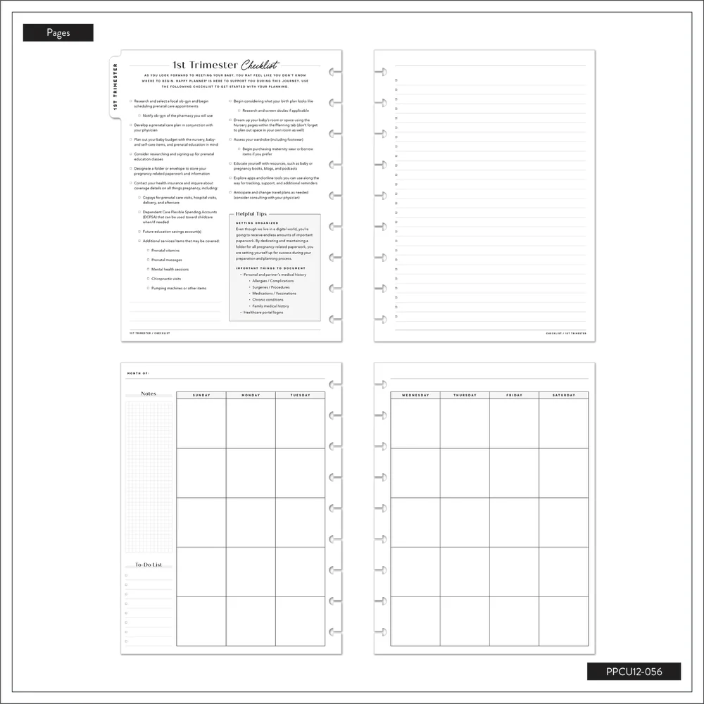 Undated Butterflies and Blooms Pregnancy Happy Planner - Classic Pregnancy Layout - 9 Months - Image 15